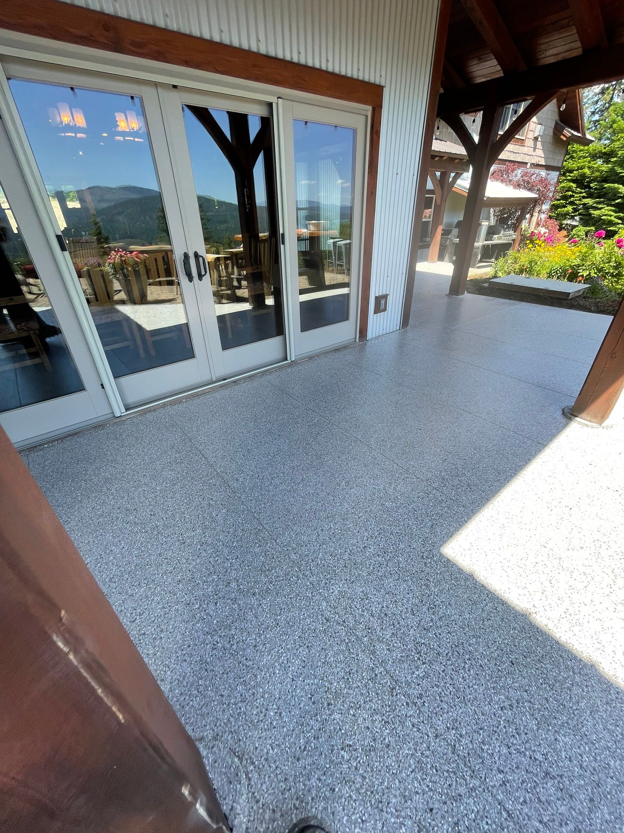 Patio Transformation using Mt Everest by Croc Coatings, LLC