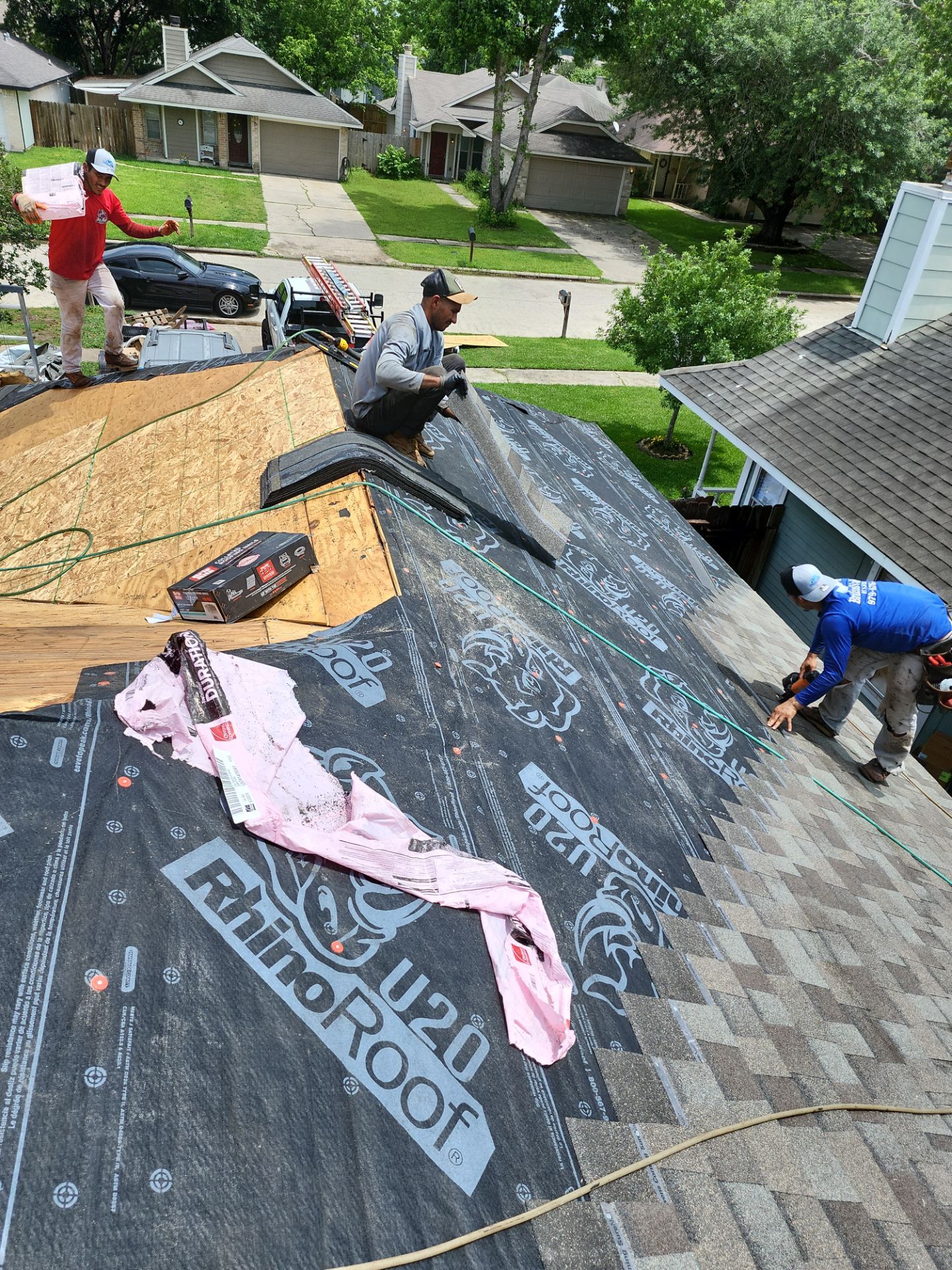 Residential Roofing Installation using Owen's Corning Duration (Lifetime) Shingles by Roof Repair Company