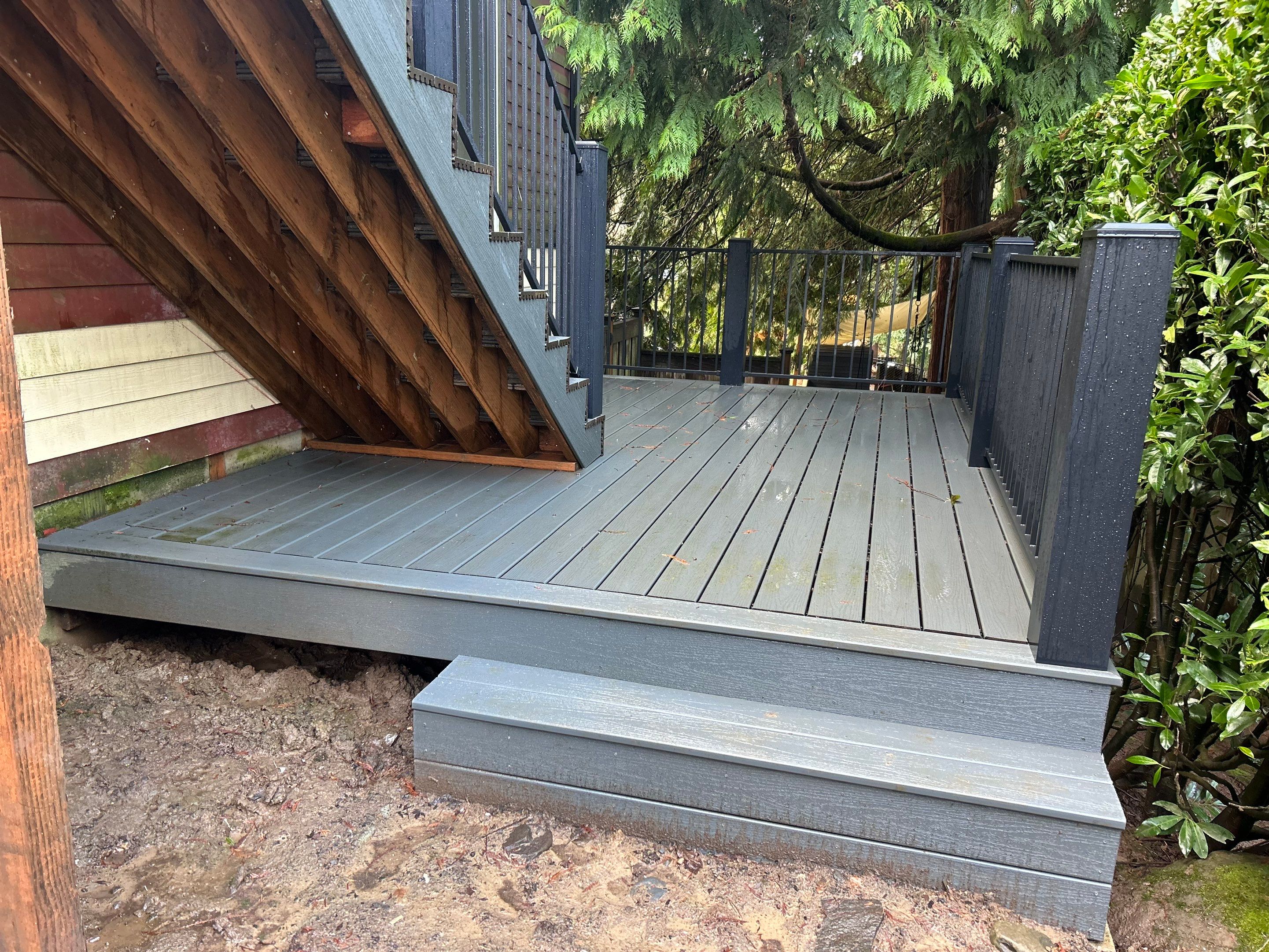 Trex Clamshell Deck in POrtland by Valiant Roofing, LLC