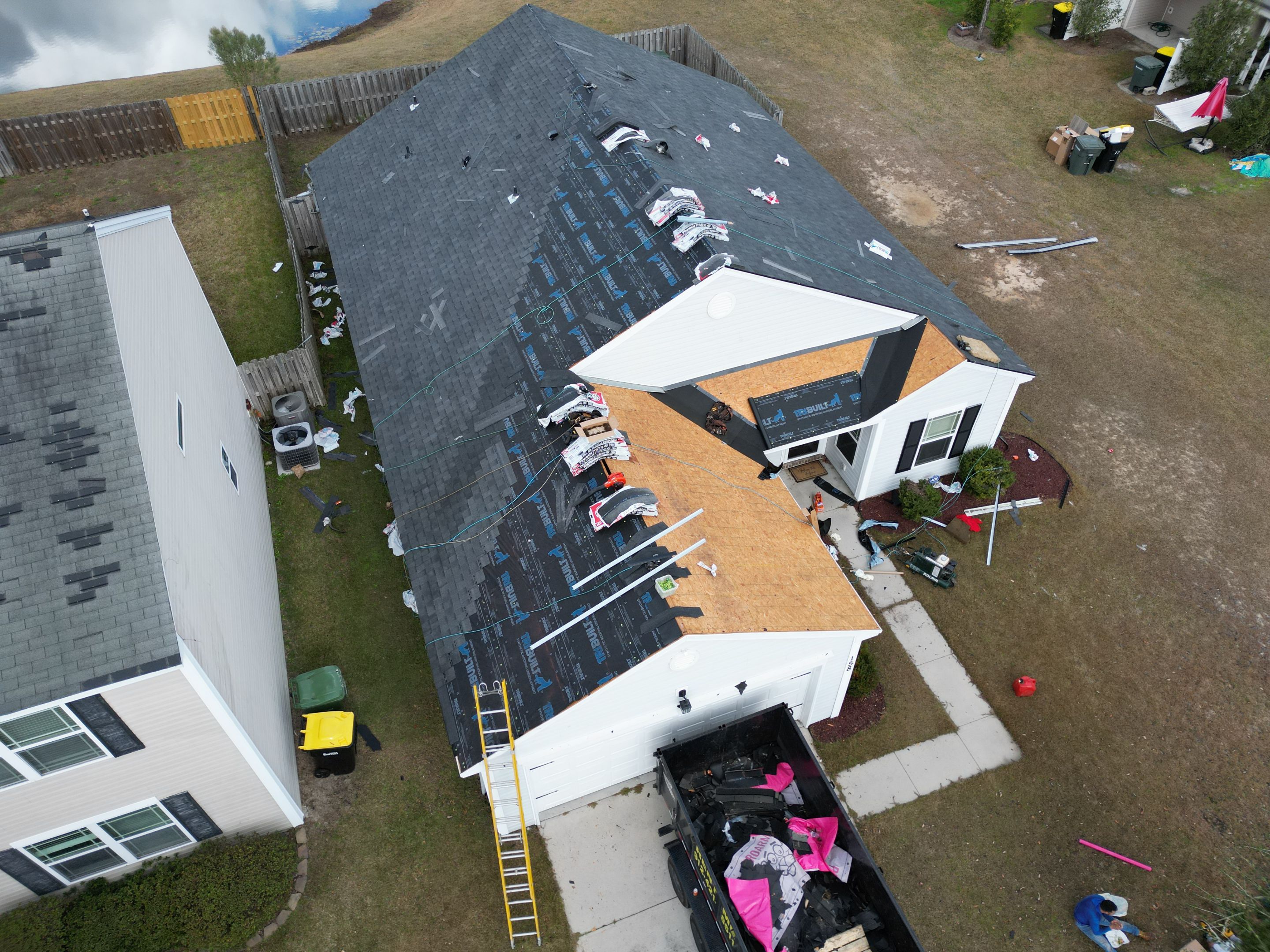 Residential Roofing Installation using Atlas Pinnacle Pristine Black Shadow. by Talya Roofing