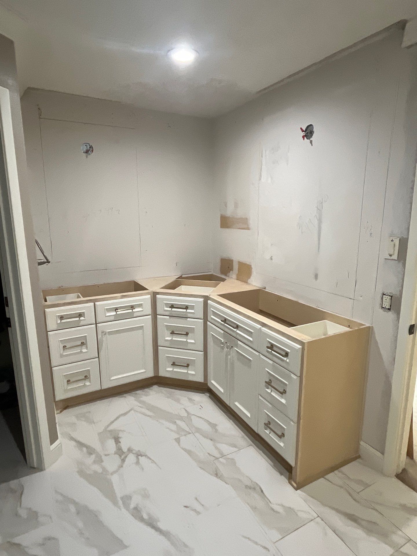 Bathroom Remodel with Water Mitigation Equipment | LT Contractors by L&T General Contractors and Restoration INC