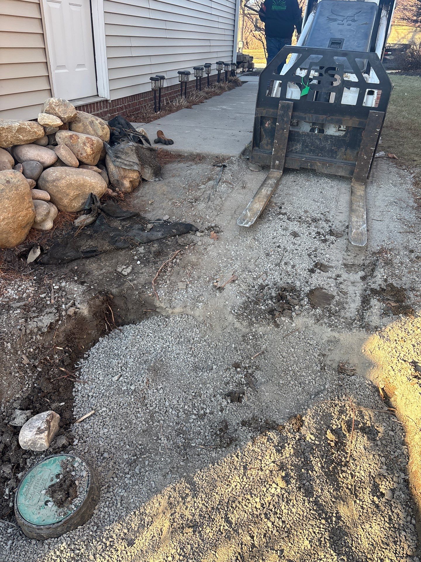 Updated Stone Stepper Path by New Horizon Landscapes