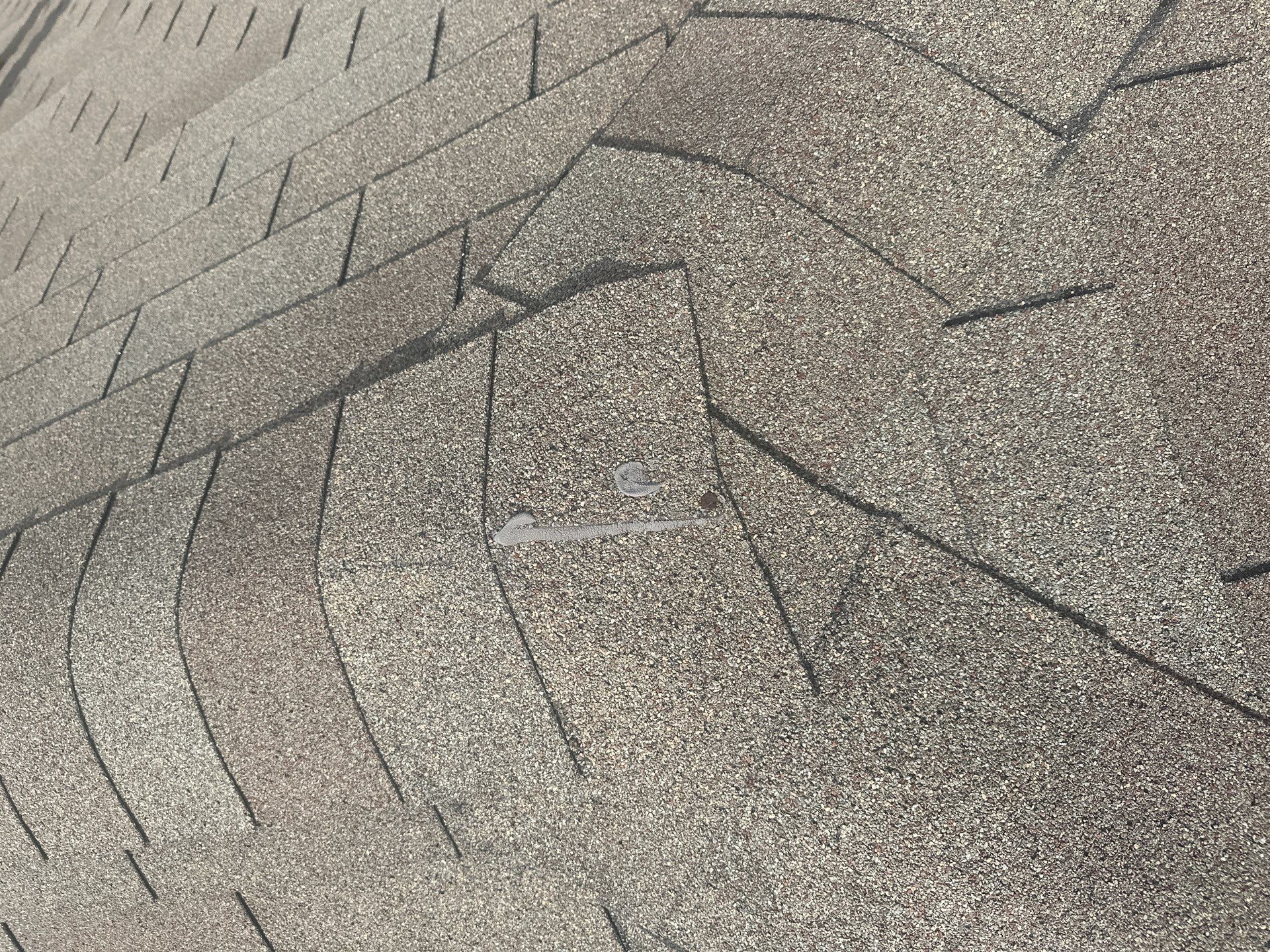 Hail Damage using Owen's Corning Duration (Lifetime) Shingles by Roof Repair Company