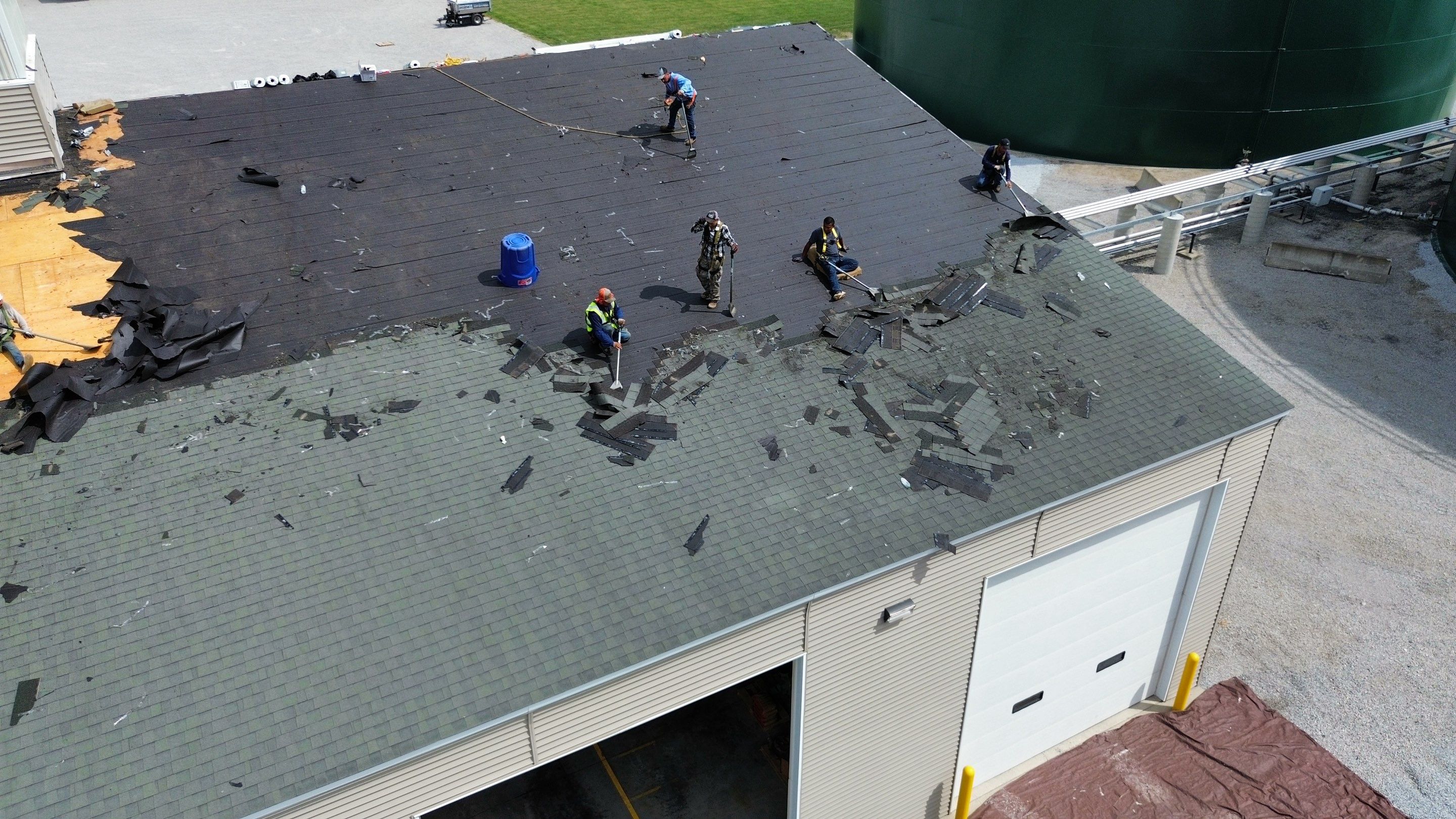 Commercial Roofing Installation using Timberline HDZ Shingles - Hunter Green by RoofX 
