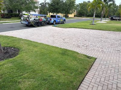 3-Car Paver Driveway & Entryway Cleaning | Oakleaf Hammock Community, Ellenton, FL