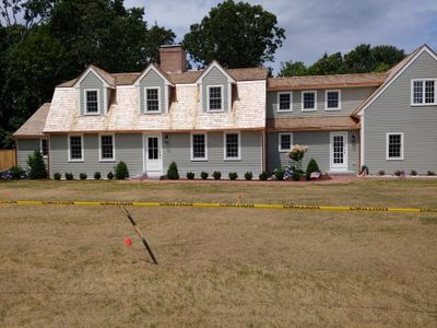 Duxbury, MA Gutter Installation using Half Round Seamless Copper Gutter