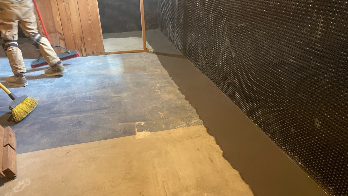 Interior Drain Tile & Buried Discharge in South Minneapolis by Waterproofing Northeast