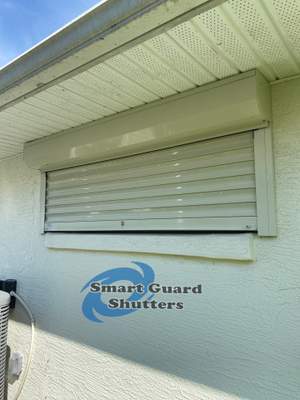 Rolling Shutters in Ivory