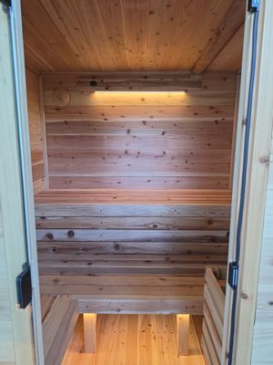 Outdoor Cabin Sauna Installation and Electrical Service in Seabrook by Selectric LLC