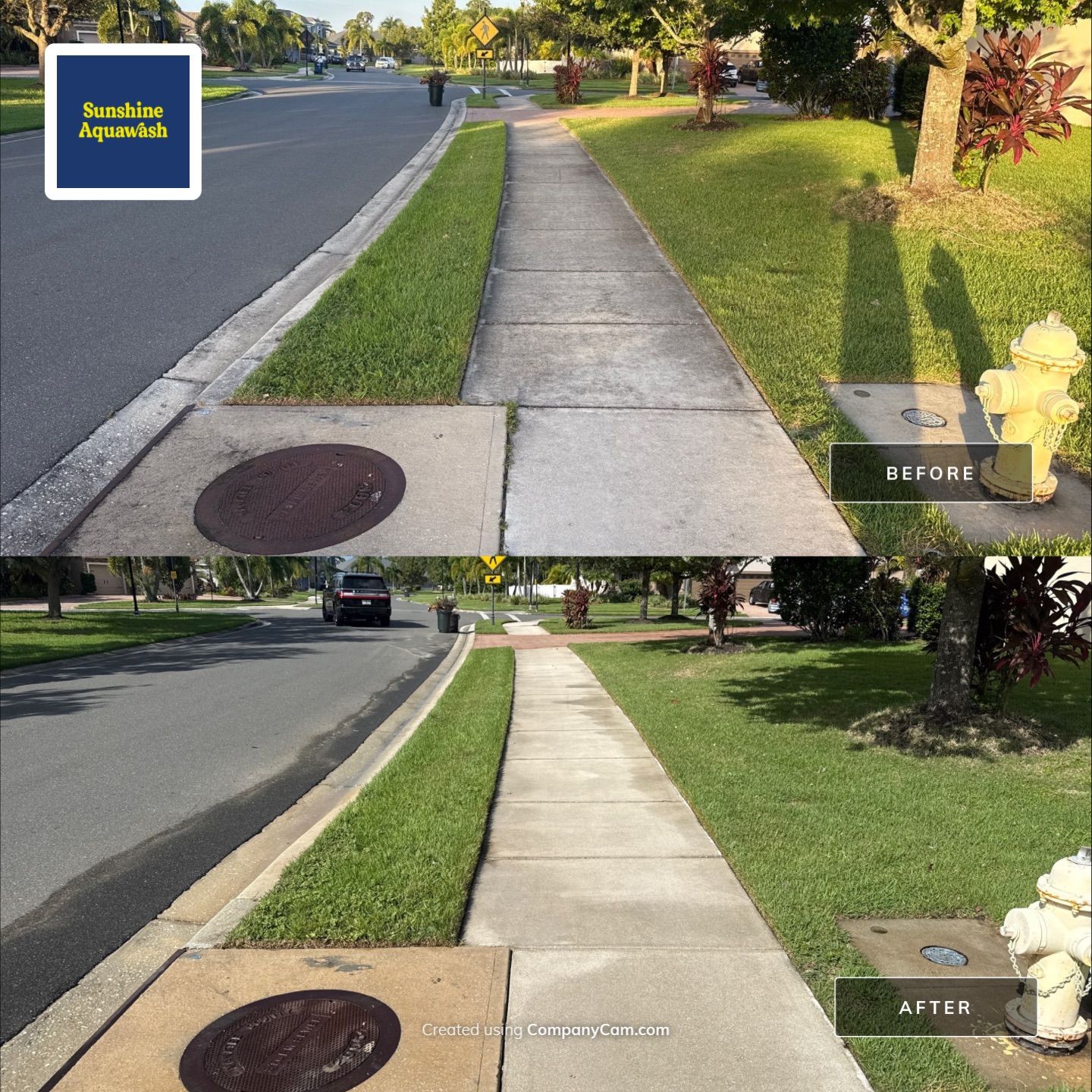 Paver Driveway & Sidewalk Cleaning – Oakleaf Hammock, Ellenton, FL by Sunshine AquaWash