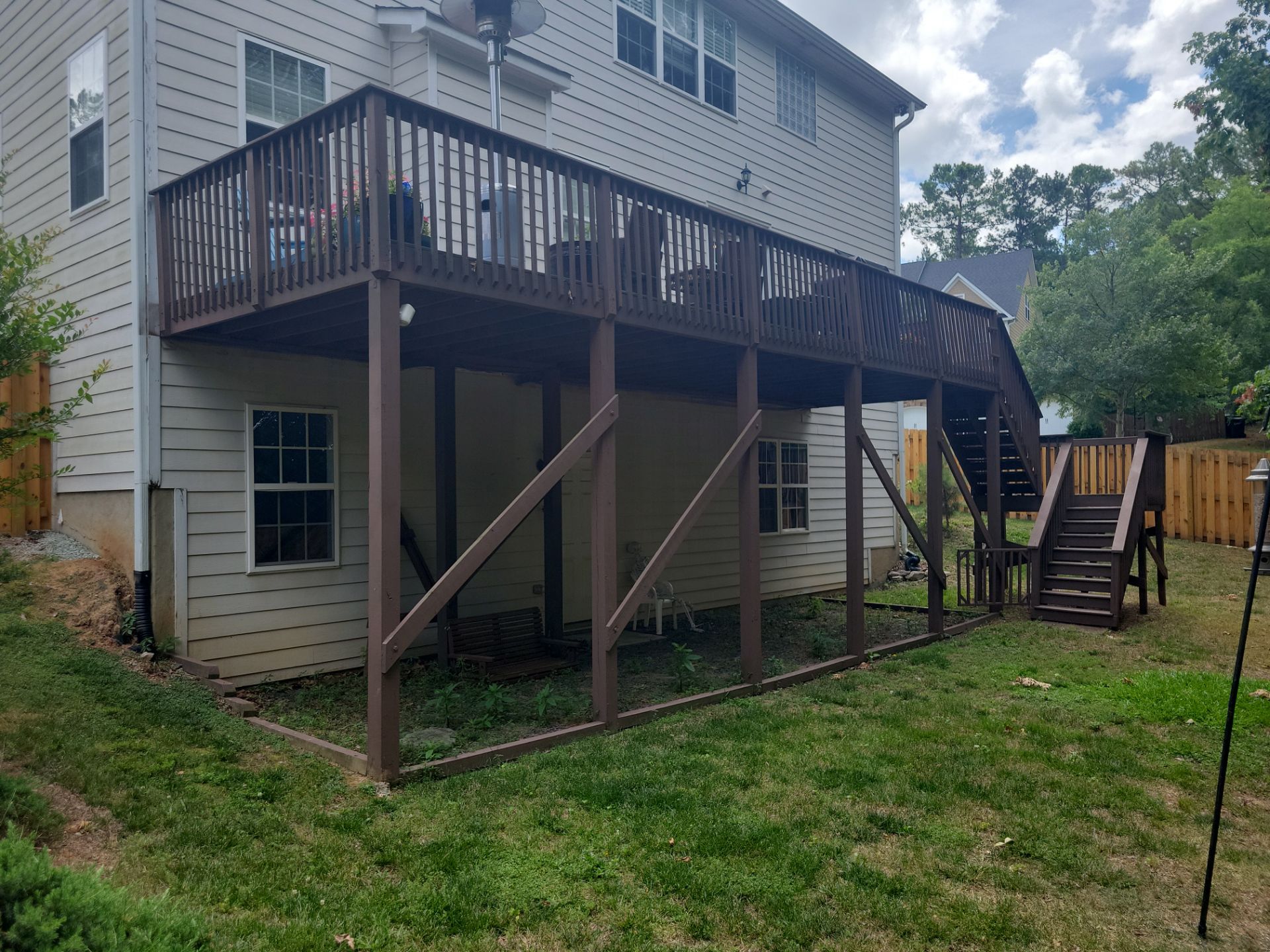 Trex Decking, Aluminum Railing, Rain Escape Underdecking by The Remodeling Company