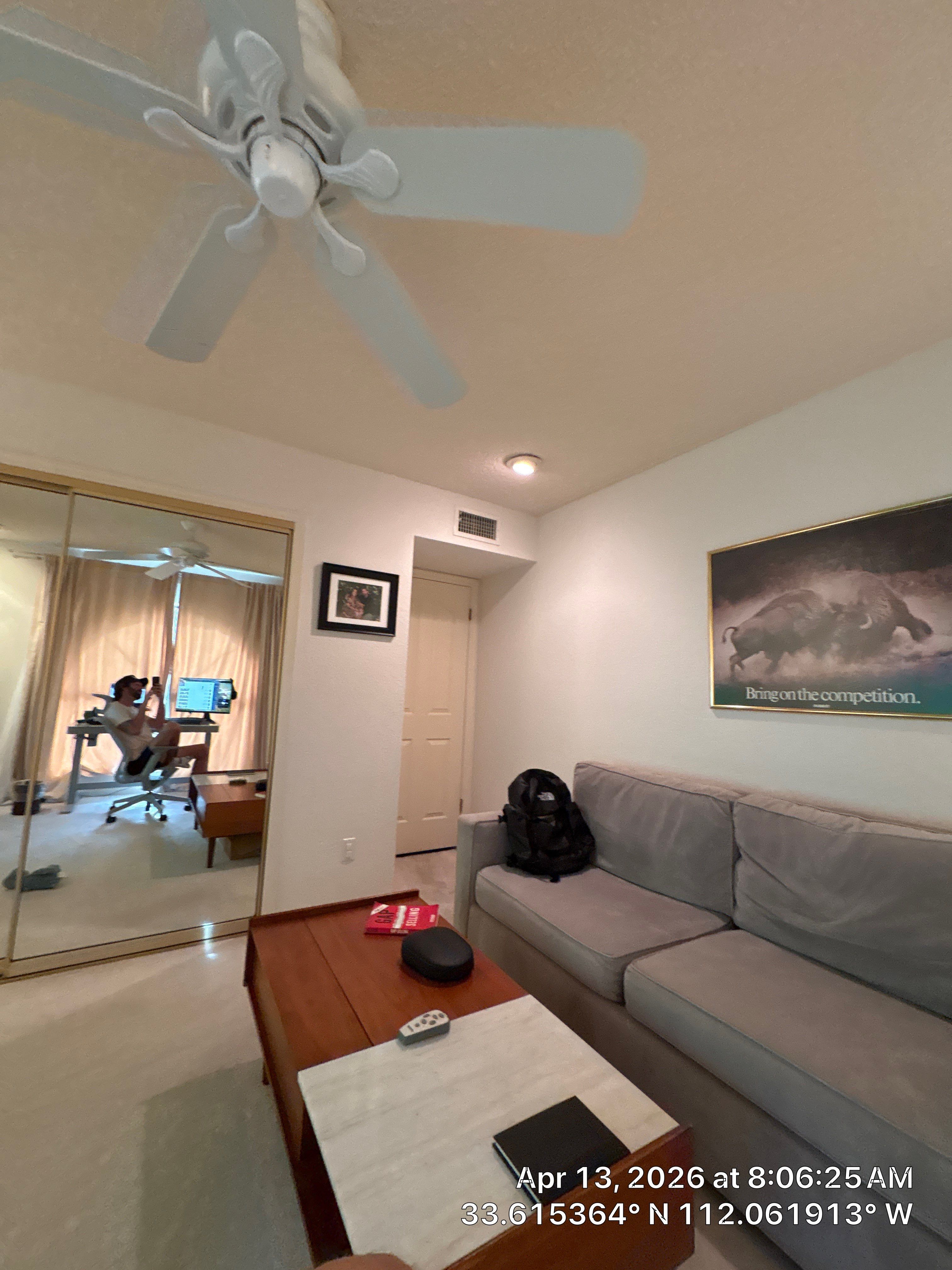 Phoenix Home Office Setup with Custom AV Wall Mounting by CompanyCam Sales Demo