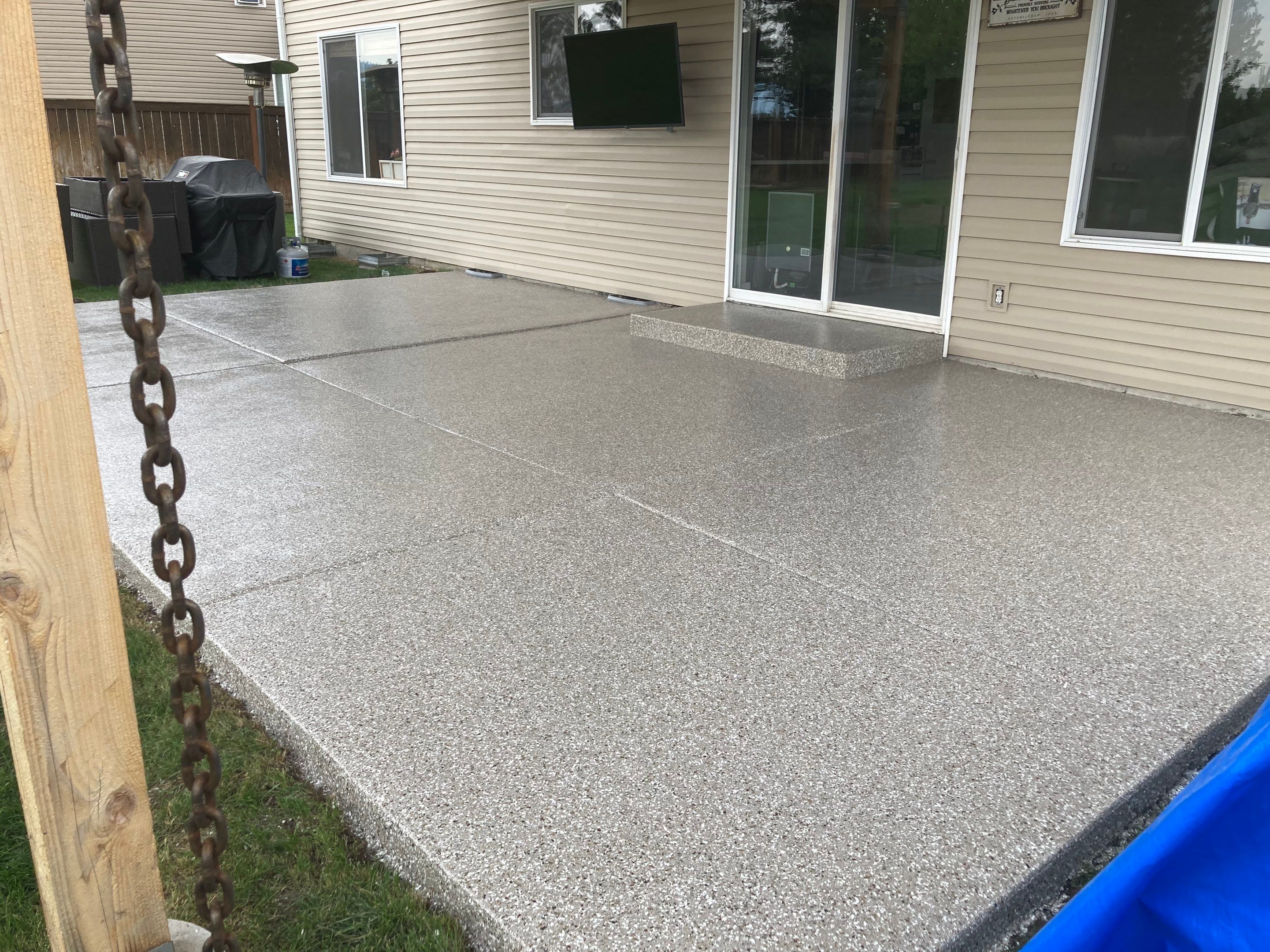 Patio and Walkway using Pebble Beach by Croc Coatings, LLC