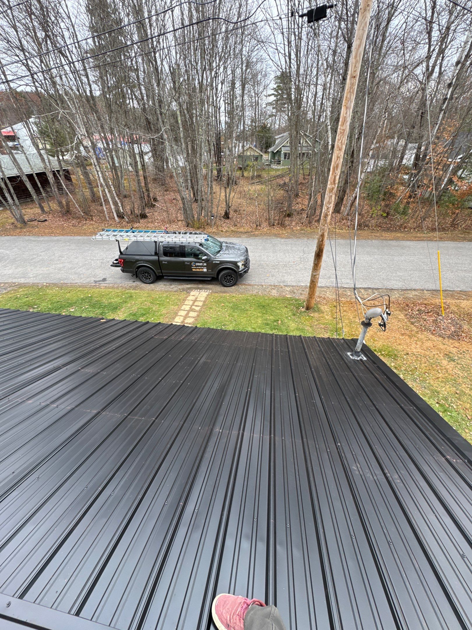 Gilford, NH Metal Roof Installation on Lake Winnipesaukee – Screw-Down Metal Roofing System by Compass exteriors