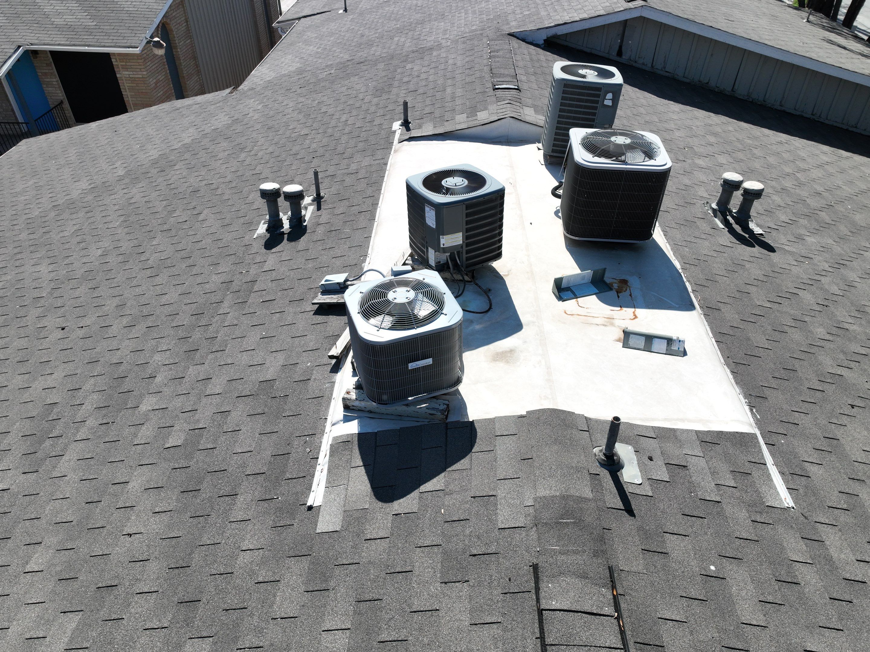 Commercial Roof Inspection using Drone Inspection by Premier Roofing and Contracting