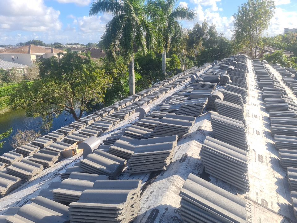 Residential Roofing Installation using Eagle Roofing Tile by BLUES BROTHERS ROOFING