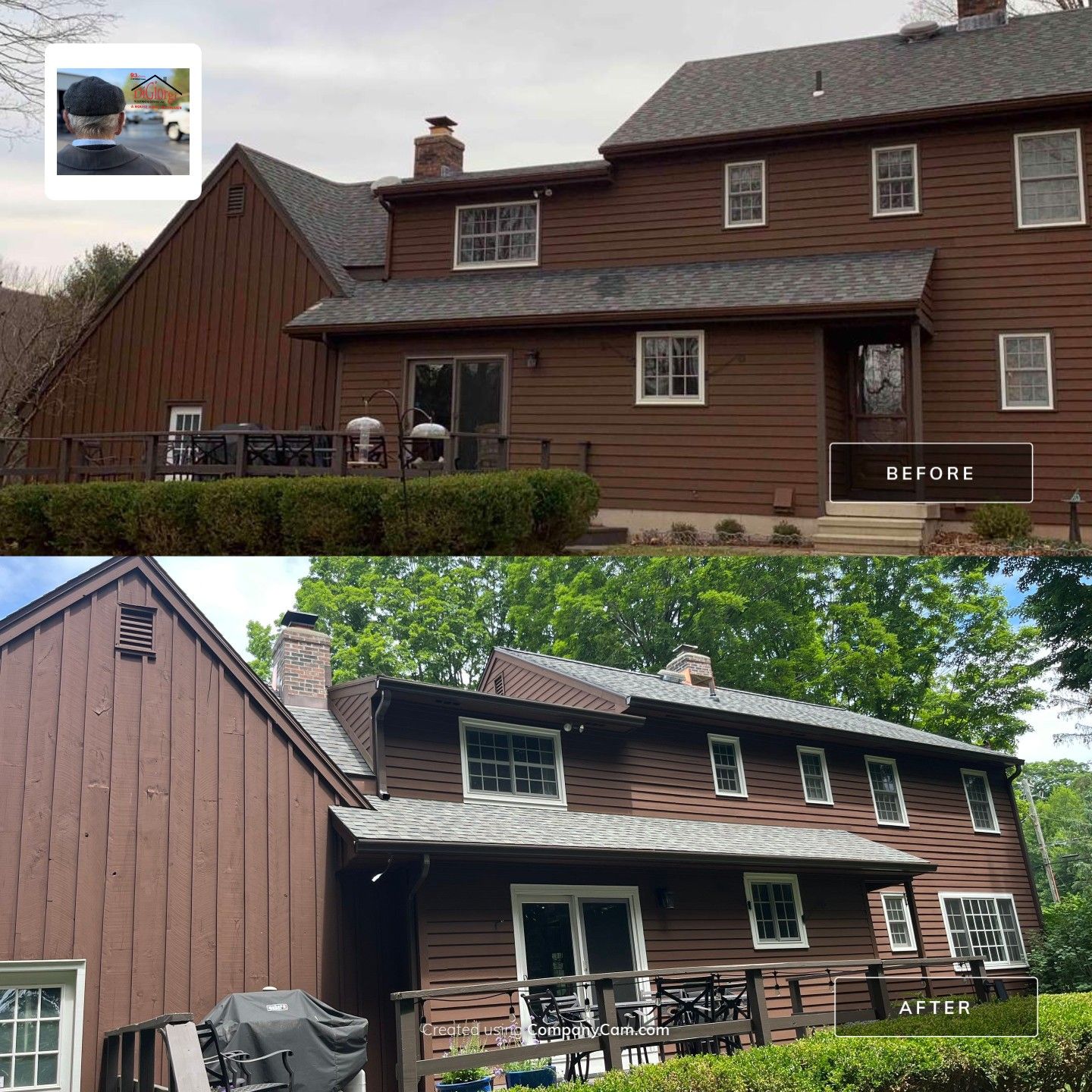 DiGiorgi does a brand new roof in Cheshire, CT by DiGiorgi Roofing and Siding Inc