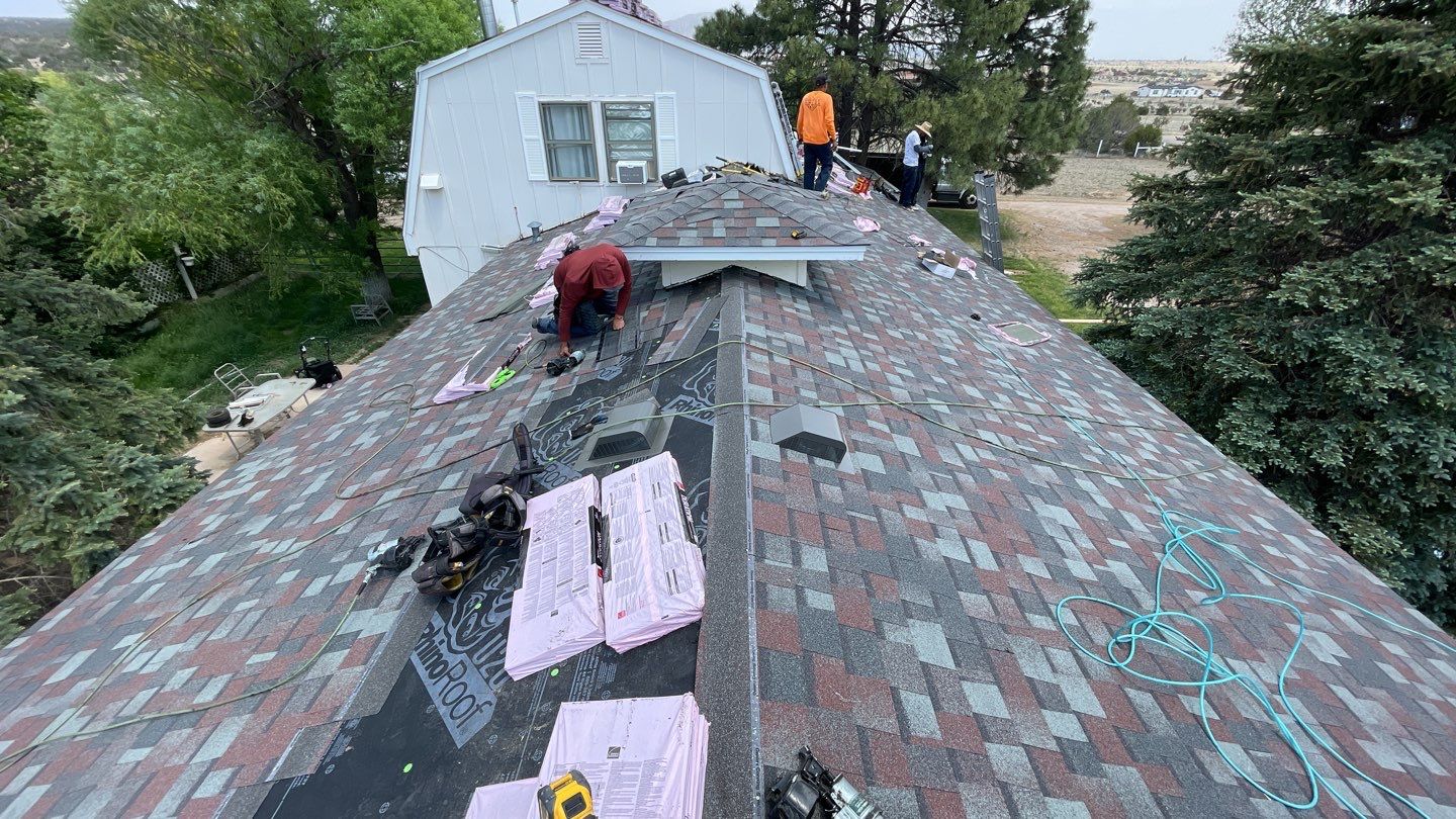 Architectural Shingle Roof Replacement with gutters and downspouts for Edgewood Home by Doyle Roof Masters Inc