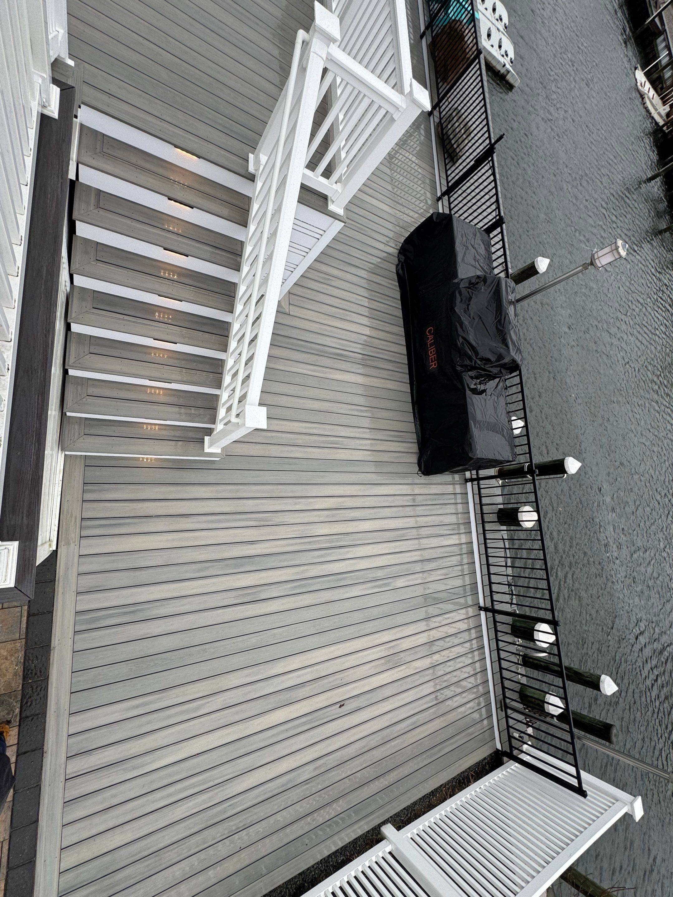 New Deck using Deckorators Venture - Color Saltwater by deck guardian