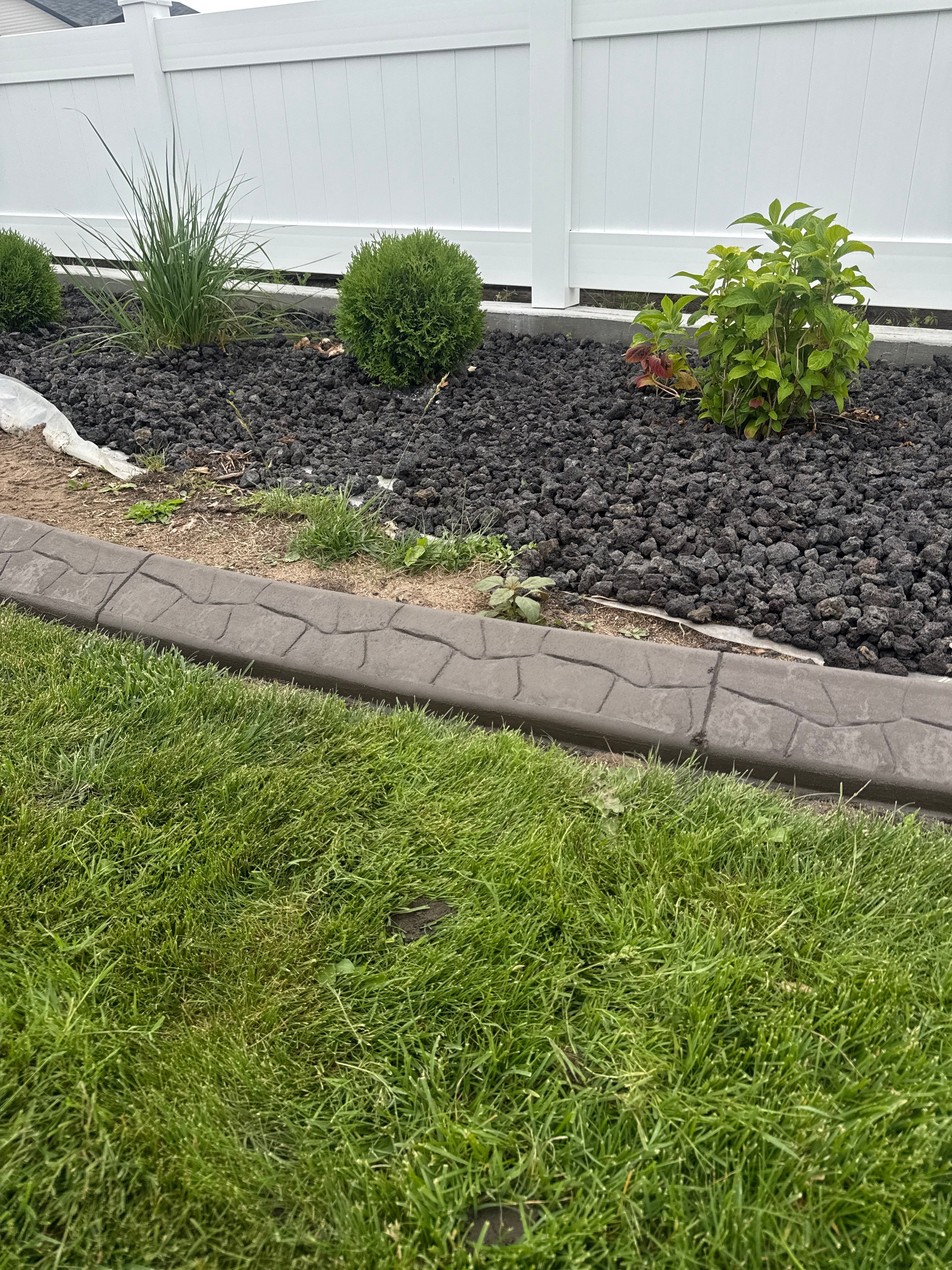 Cypress Custom Curbing Project in Redcliff by Pump it Up Concrete Jacking