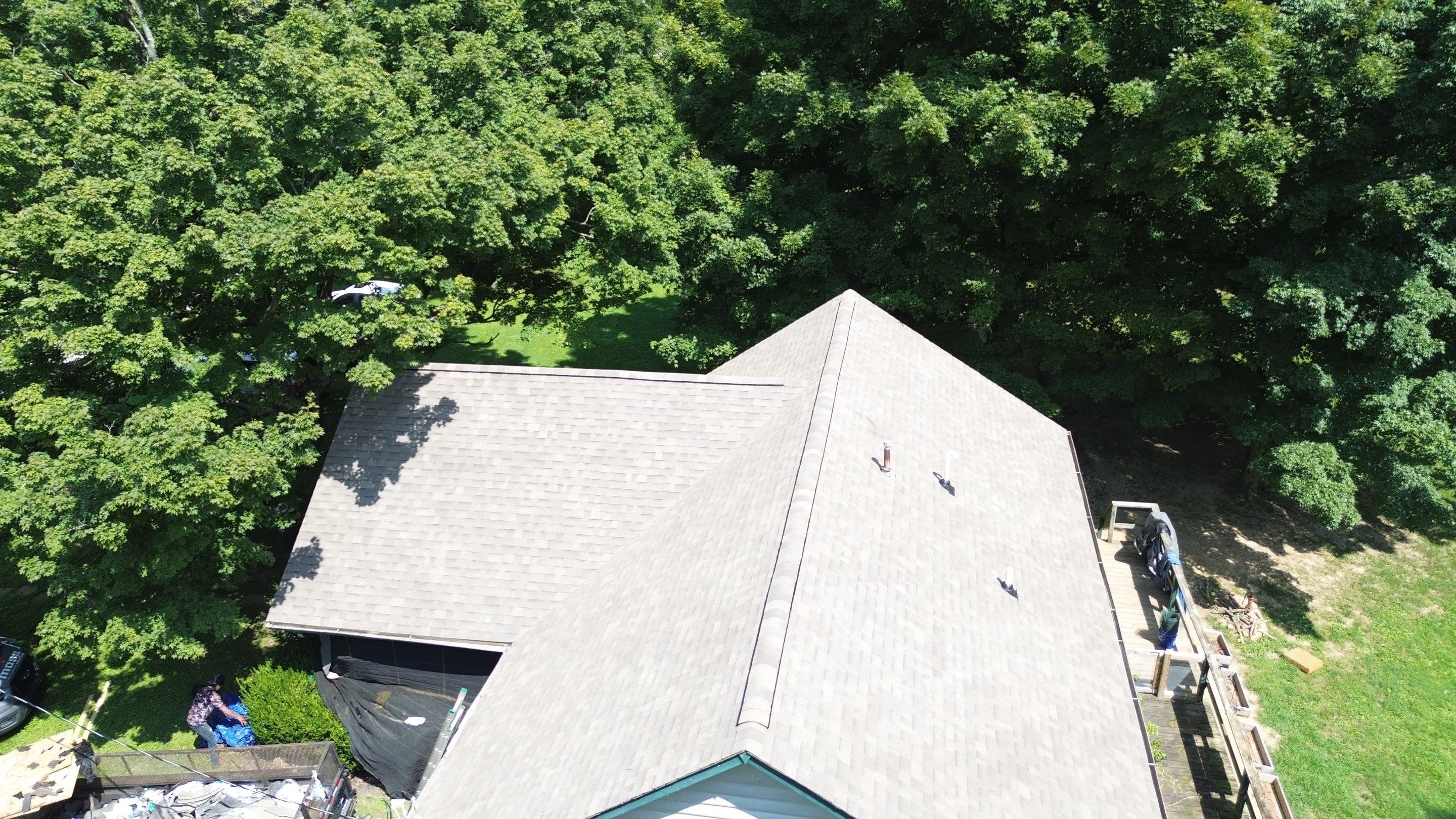 Project in Morgantown by Moss Roofing