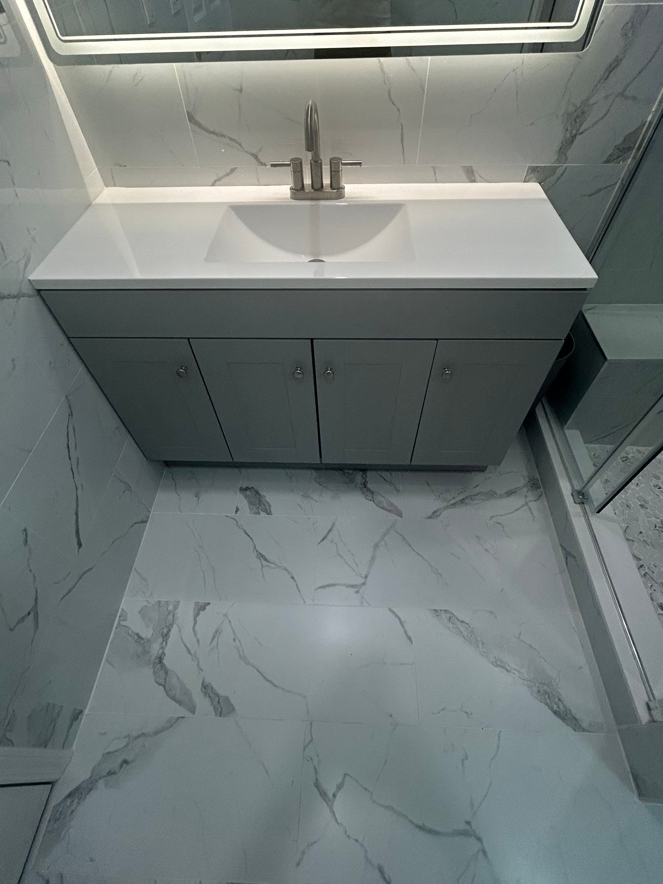 Hallway Bathroom & Closet Renovation by urban green energy llc