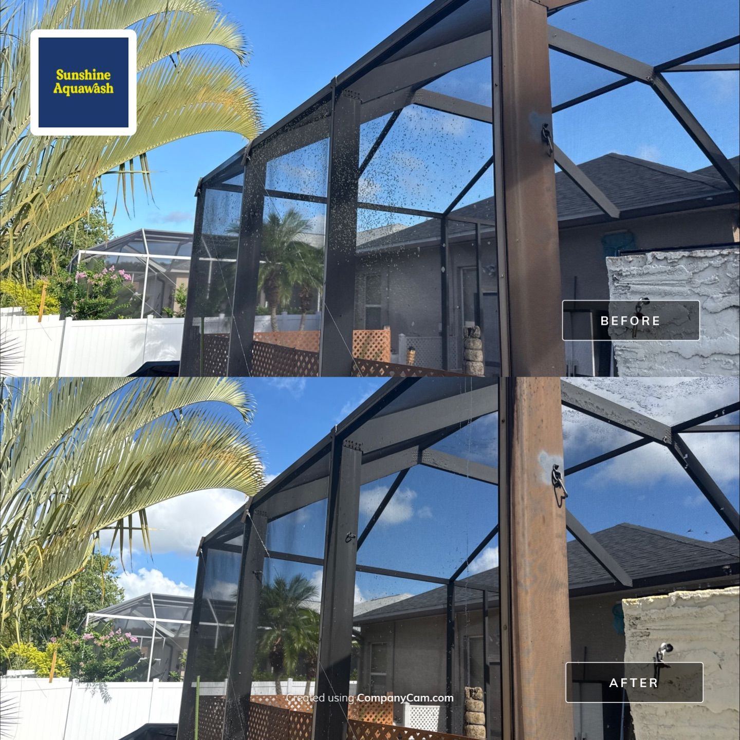Pool Cage Screen Enclosure Cleaning – Oakley Community, Ellenton, FL 34222 by Sunshine AquaWash