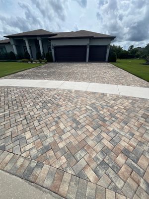 Residential Paver Sealing for Driveway and Pool Deck in La Paloma Sun City Center