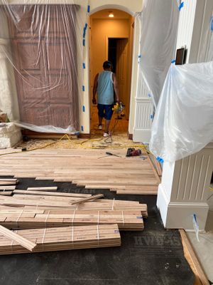 In Progress - Insurance replaced all hardwoods