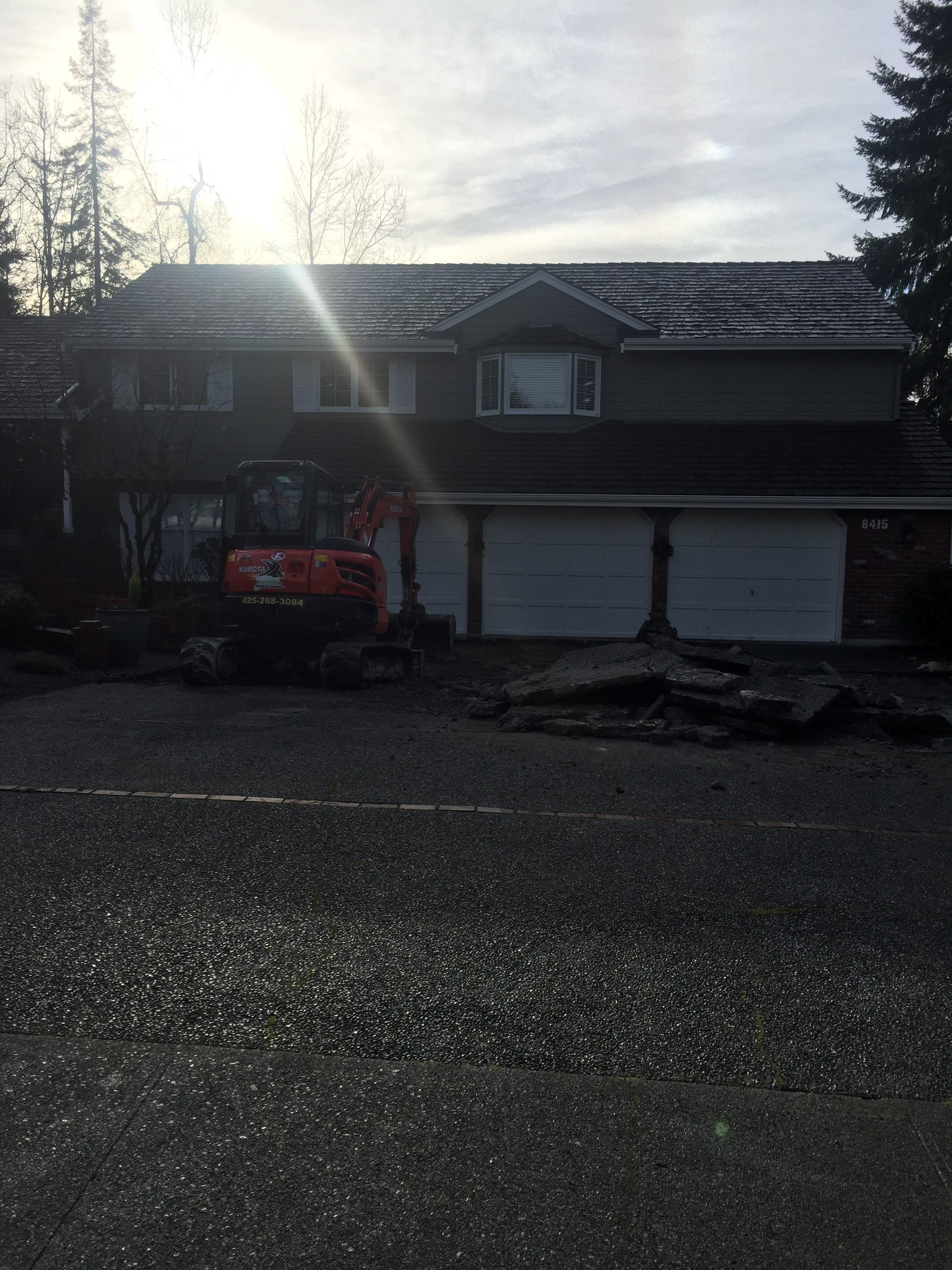 Custom Aggregate Driveway and Stamped Finish  by Jireh Asphalt & Concrete Inc 