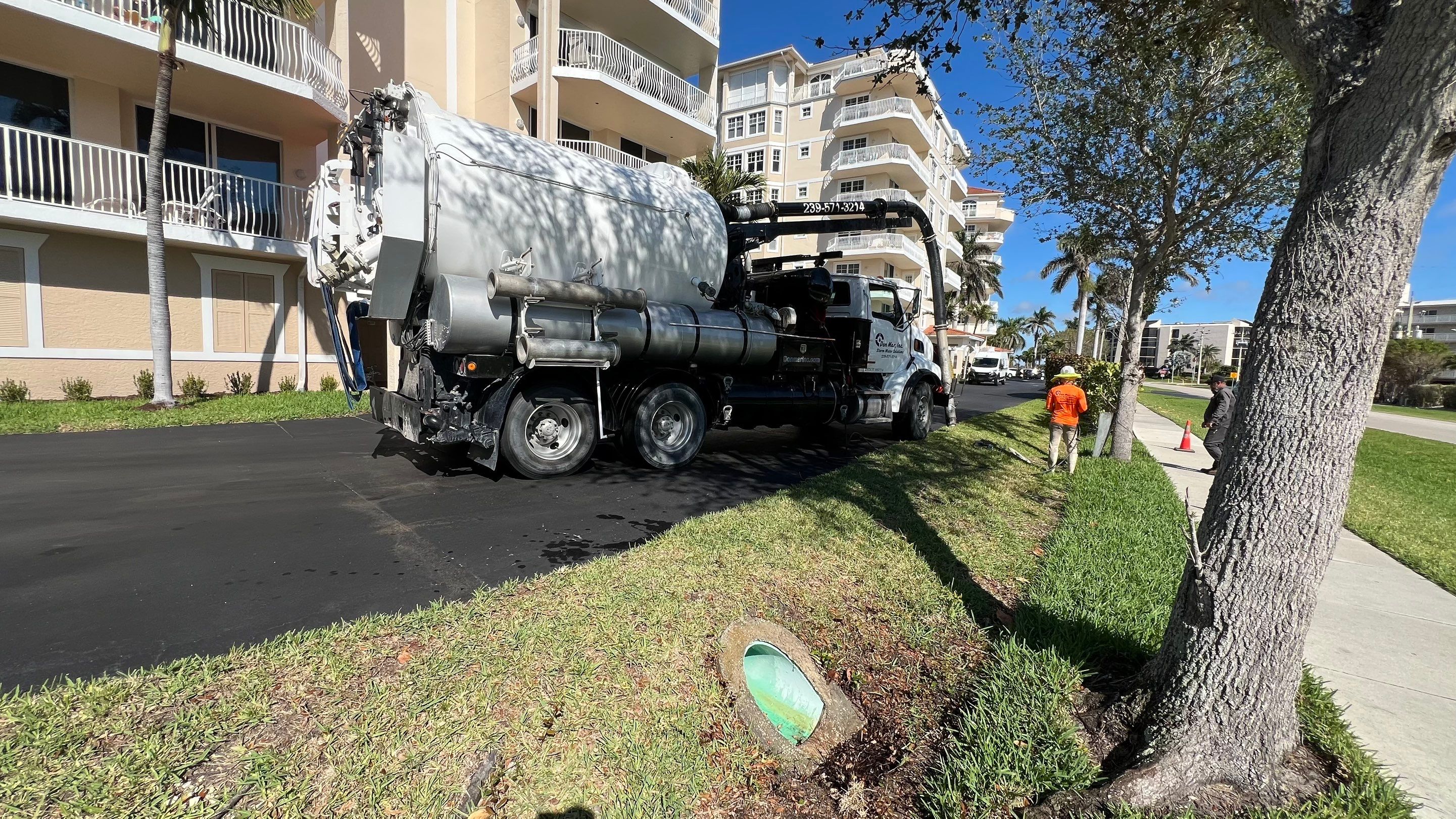 Condo Complex Stormwater System Maintenance by Don Mar, Inc. Storm Water Solutions