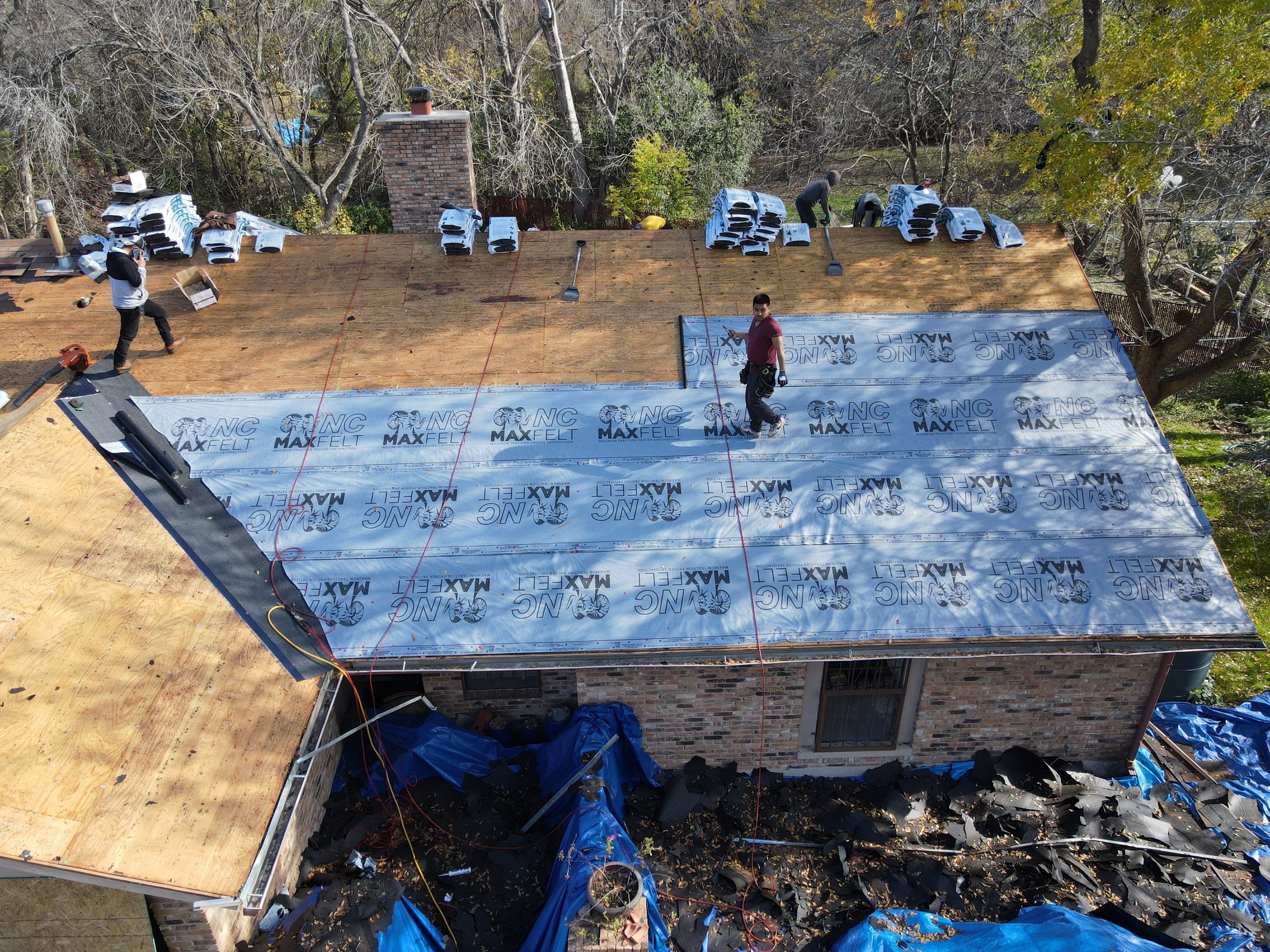 Residential Roofing Installation using IKO Cambridge - Austin TX by Lighthouse Contractors
