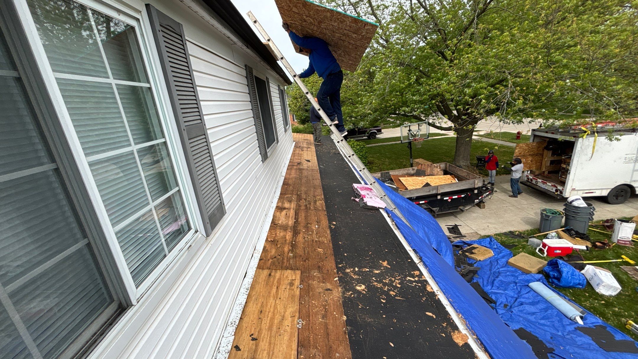 Roof Replacement using Owens Corning Estate Gray by 180 Contractors