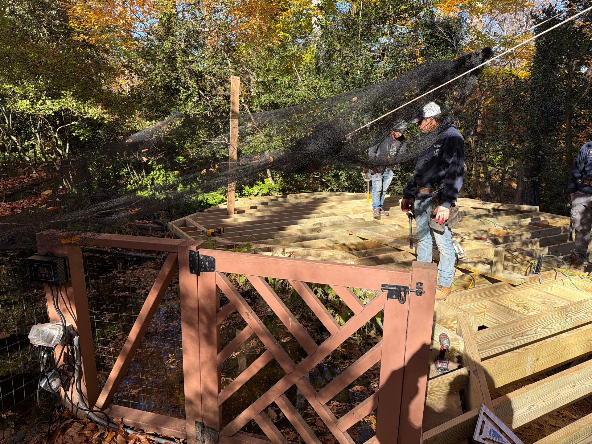 Custom Composite Deck Replacement with Geometric Railing in Bethesda, MD by Jakari Restoration & Construction LLC