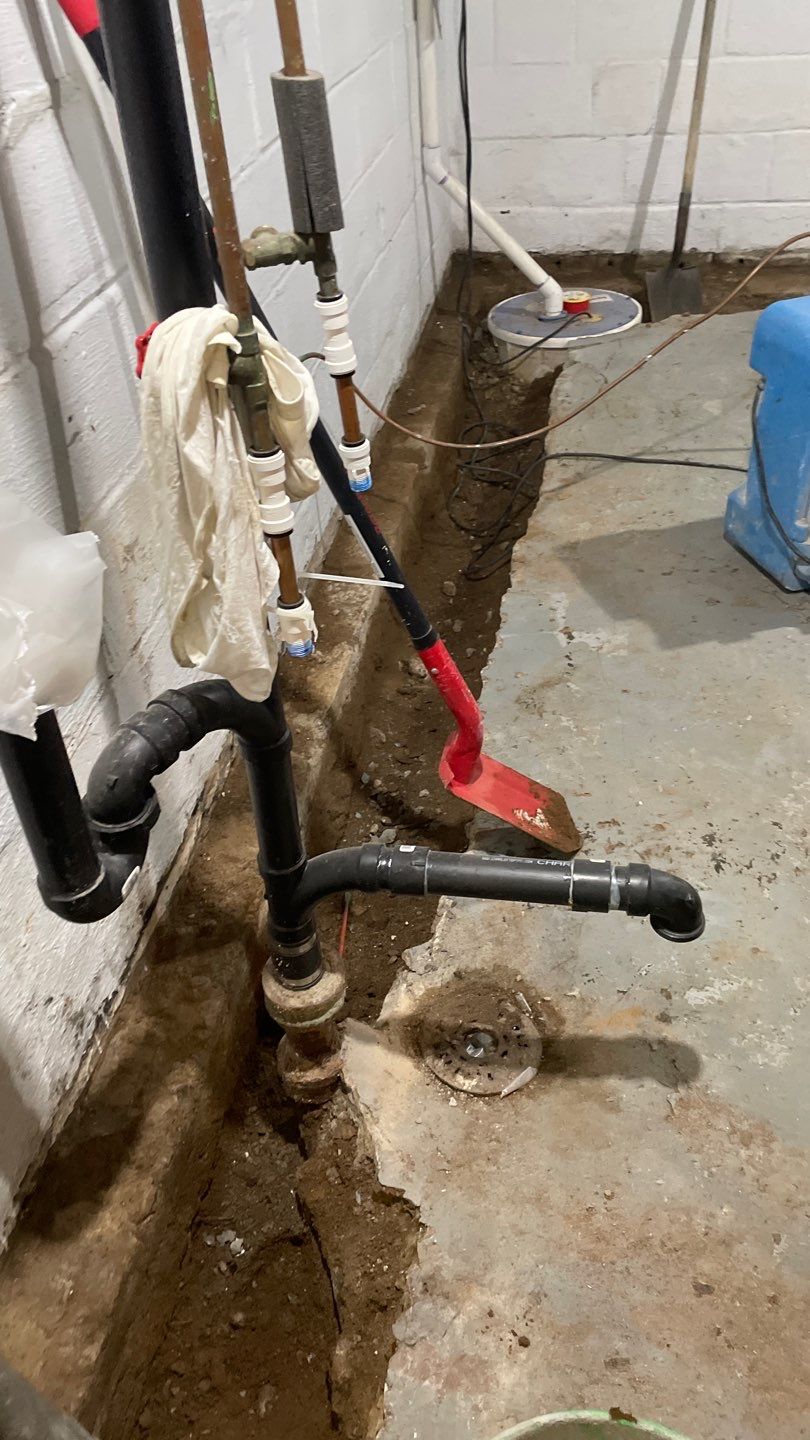 Interior Drain Tile & Yard French Drain in St. Paul, MN by Waterproofing Northeast