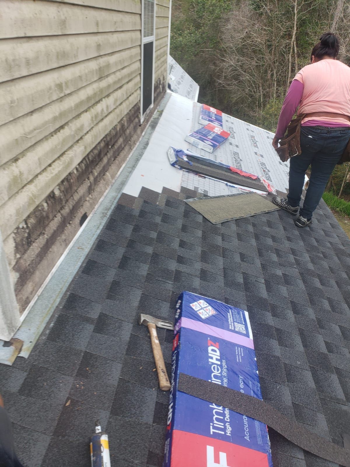 Residential Roofing Installation using Roof Replacement by American Roofing & Construction LLC