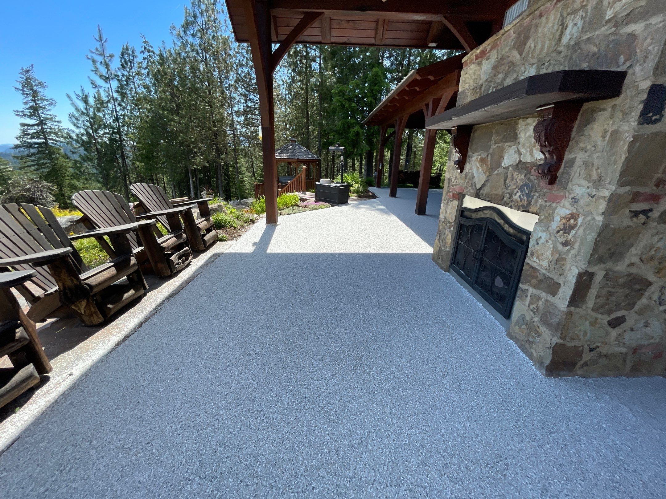 Patio Transformation using Mt Everest by Croc Coatings, LLC