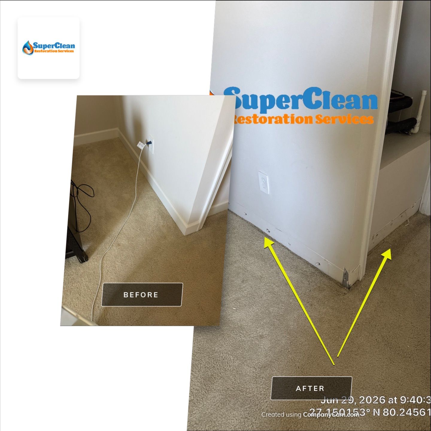 Stuart Water Damage Mitigation and Structural Drying Services by SuperClean