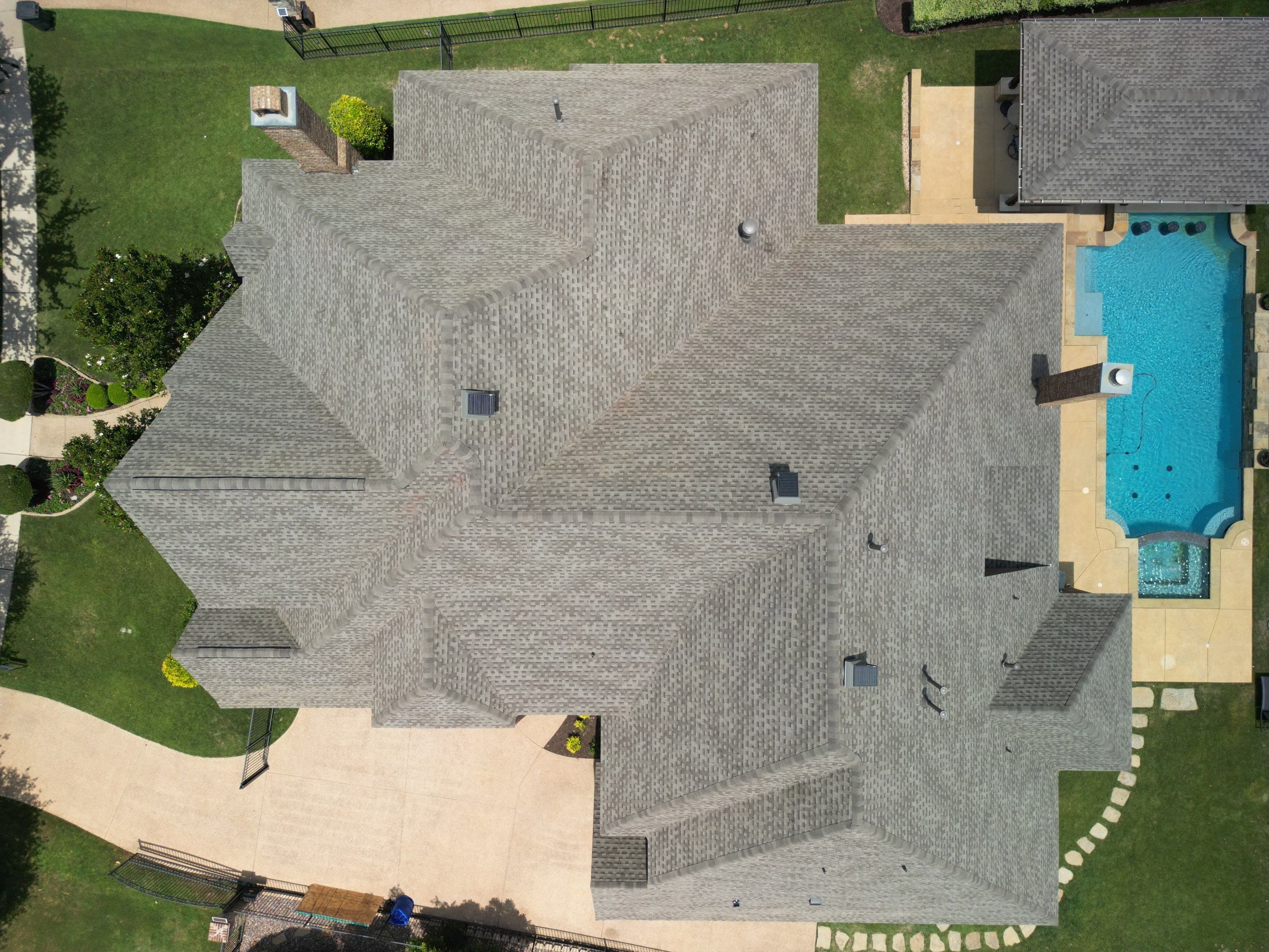Beautiful Estate Remodel - Roof, Copper Gutters, Exterior Stain, Siding Replacement by First United Roofing & Construction