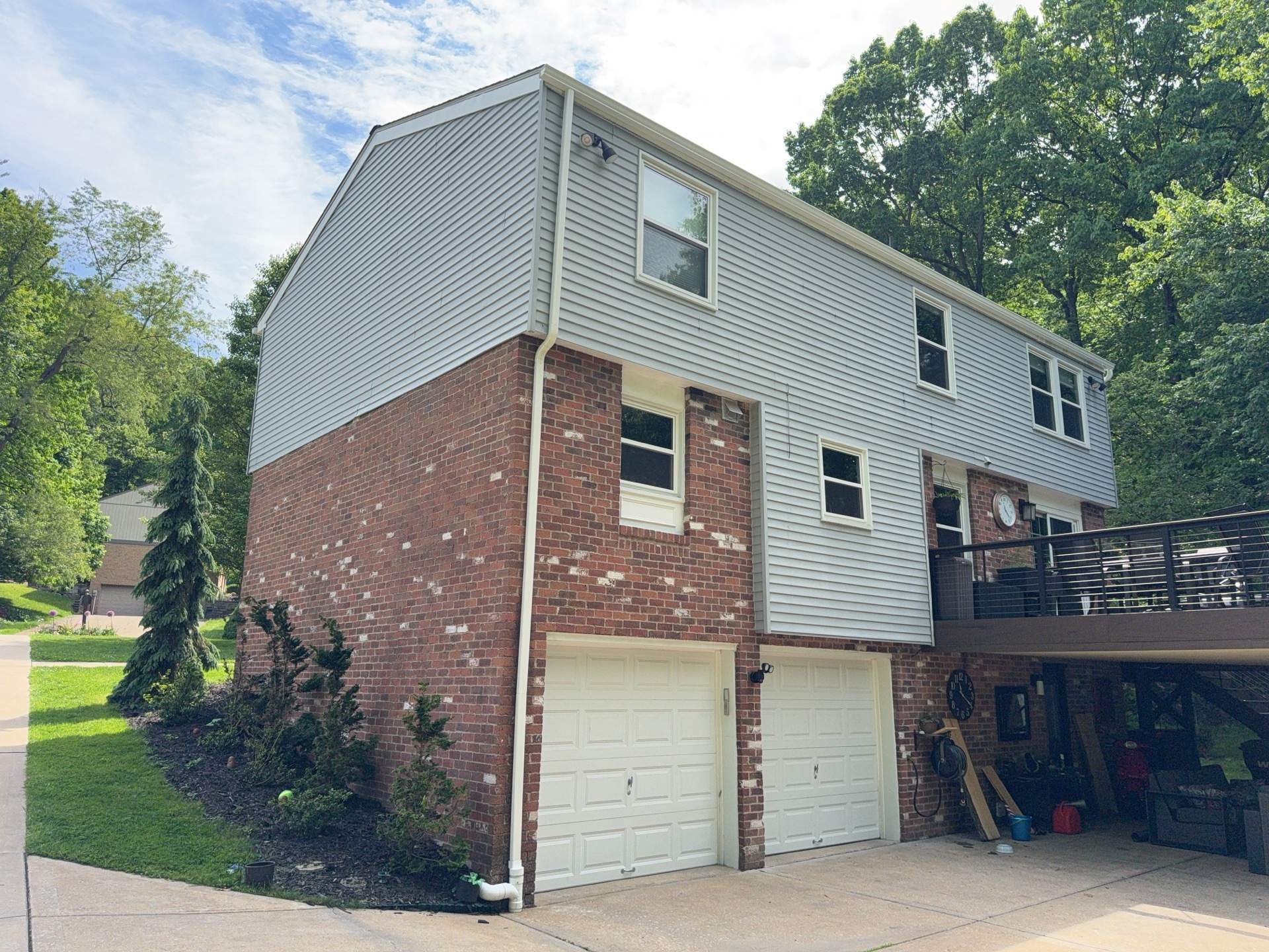 Ascend Siding Replacement and Custom Cedar Porch Renovation in Allison Park by Ideal Siding Pittsburgh
