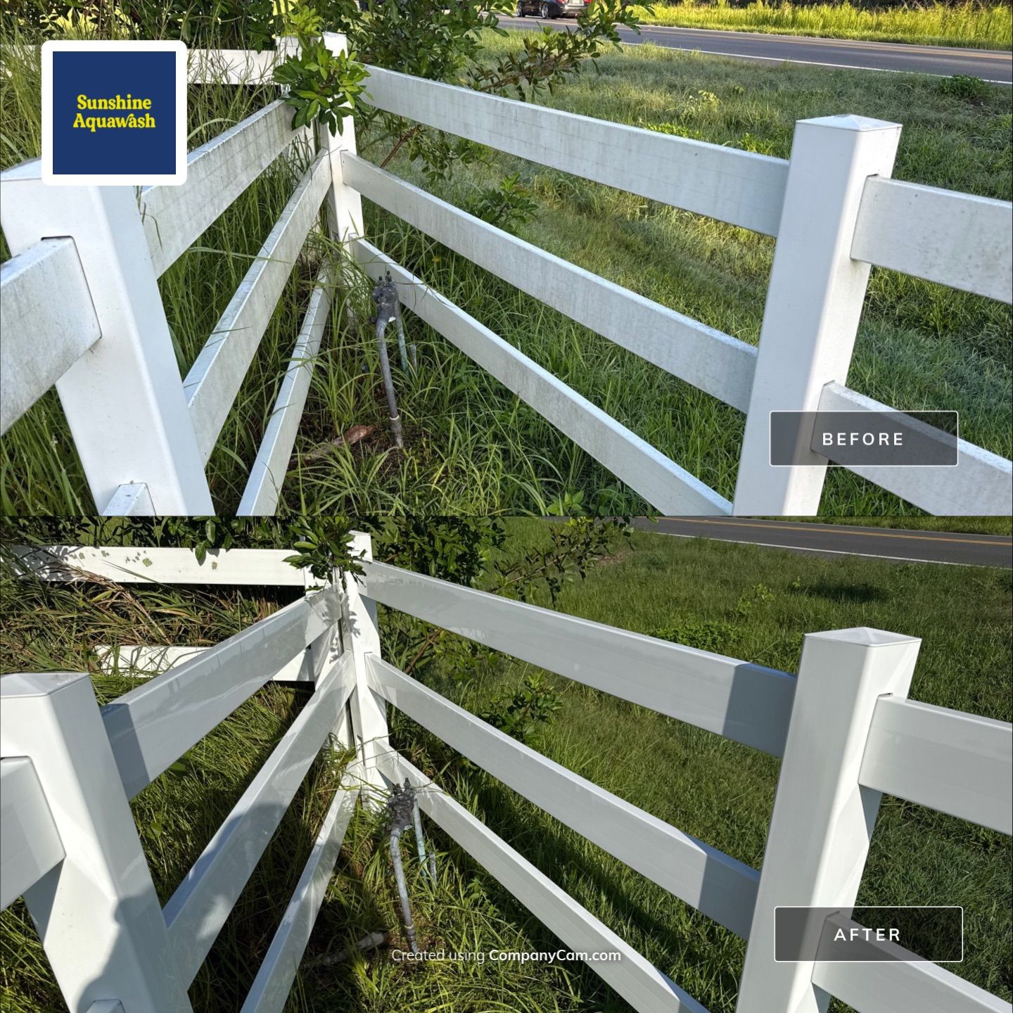 π Vinyl Horse Fence & Entrance Cleaning β Old Tampa Rd, Parrish, FL by Sunshine AquaWash