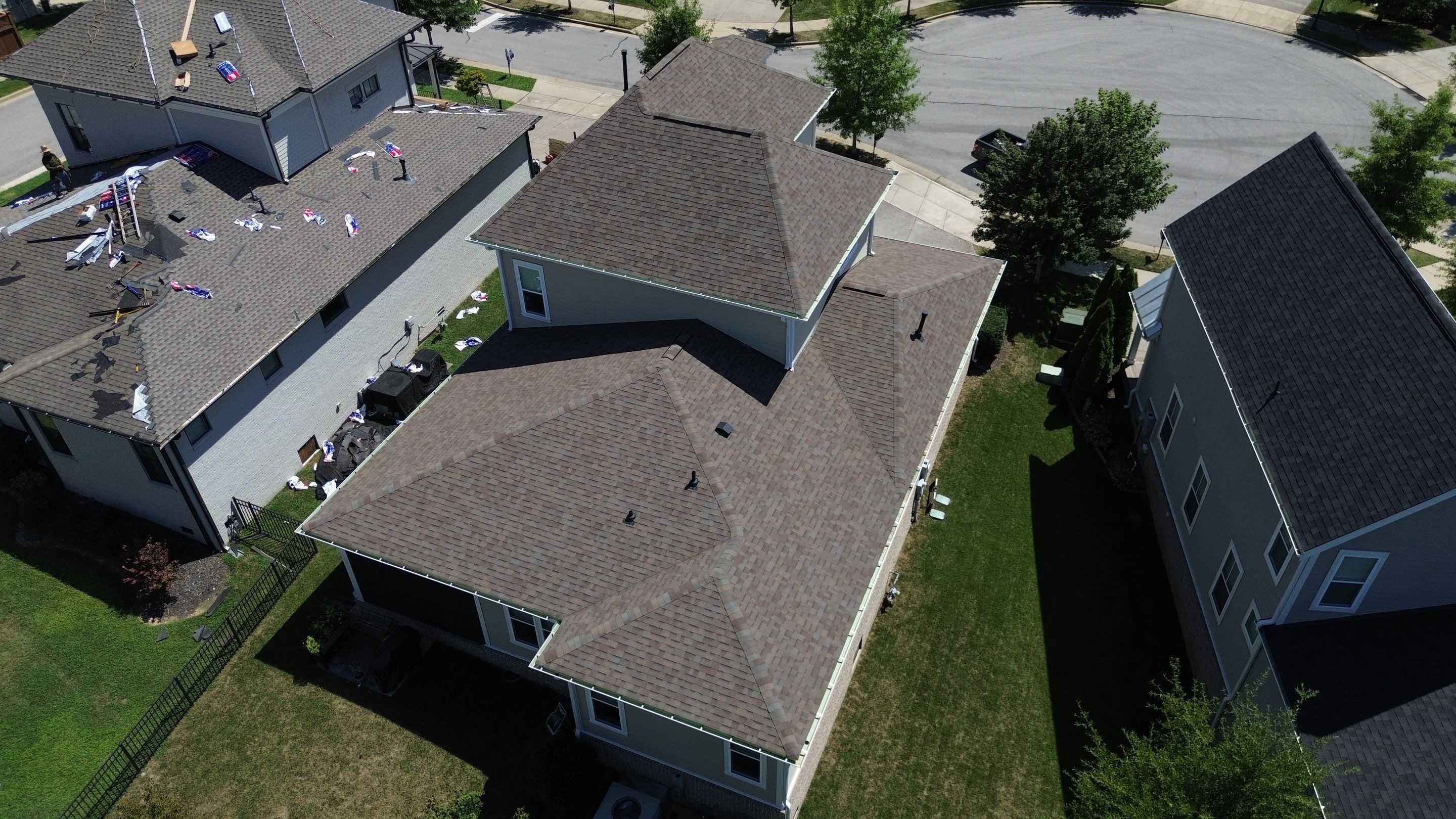 Architectural Shingle and Metal Roof Replacement in Franklin by Shinglesmiths Roofing