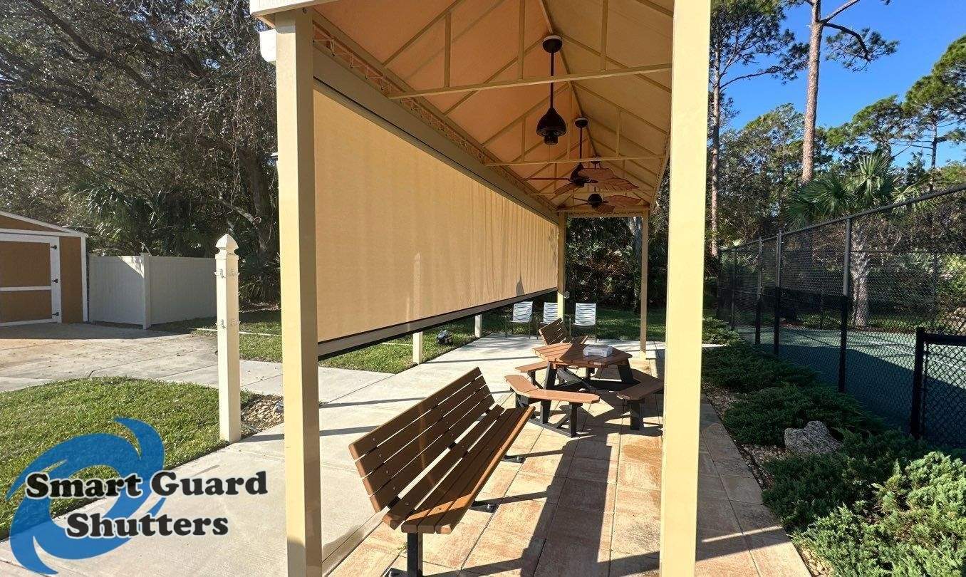 Retractable Sun & Bug Screen  by Smart Guard Shutters