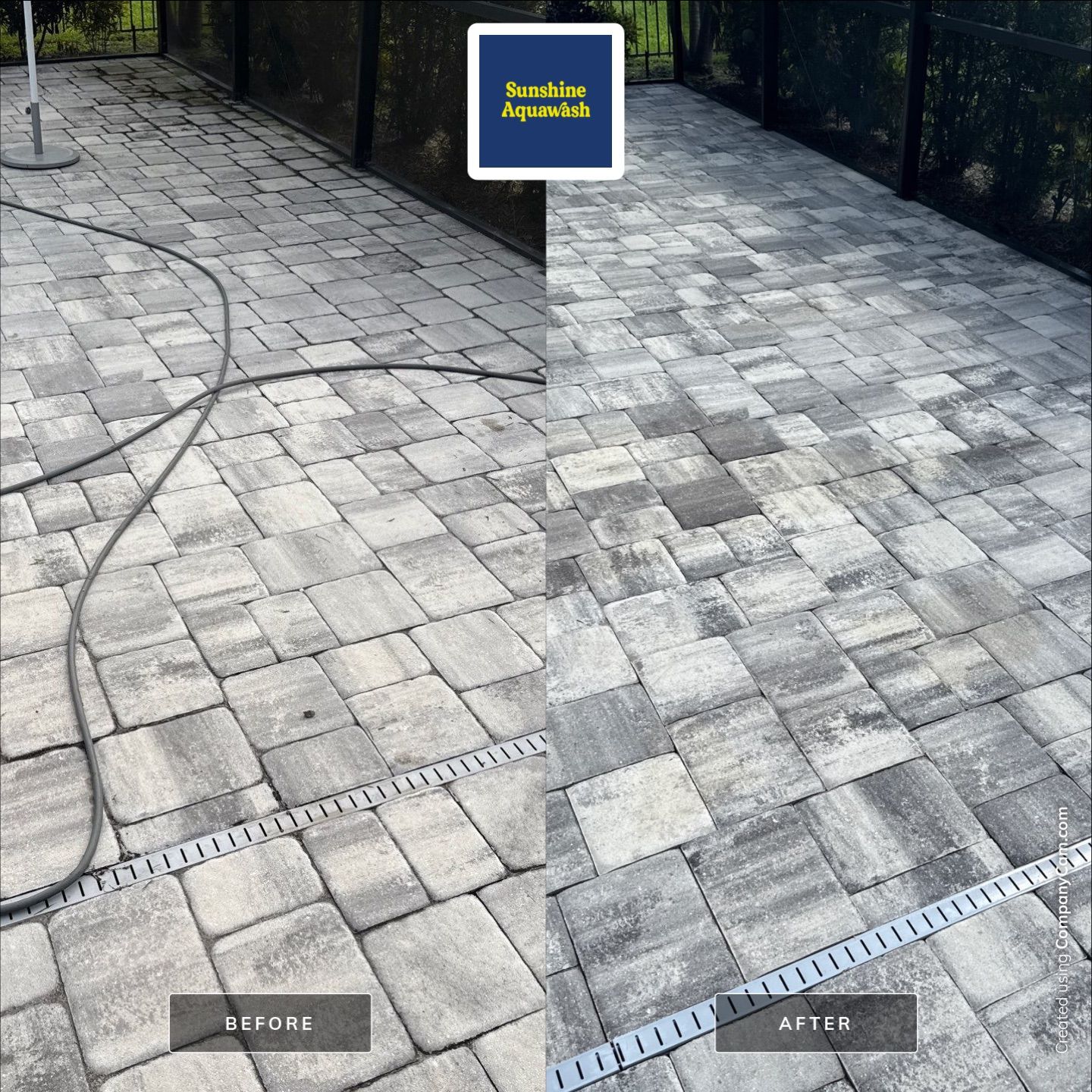 Paver Pool Deck & Screen Enclosure Cleaning – North River Ranch, Parrish, FL by Sunshine AquaWash