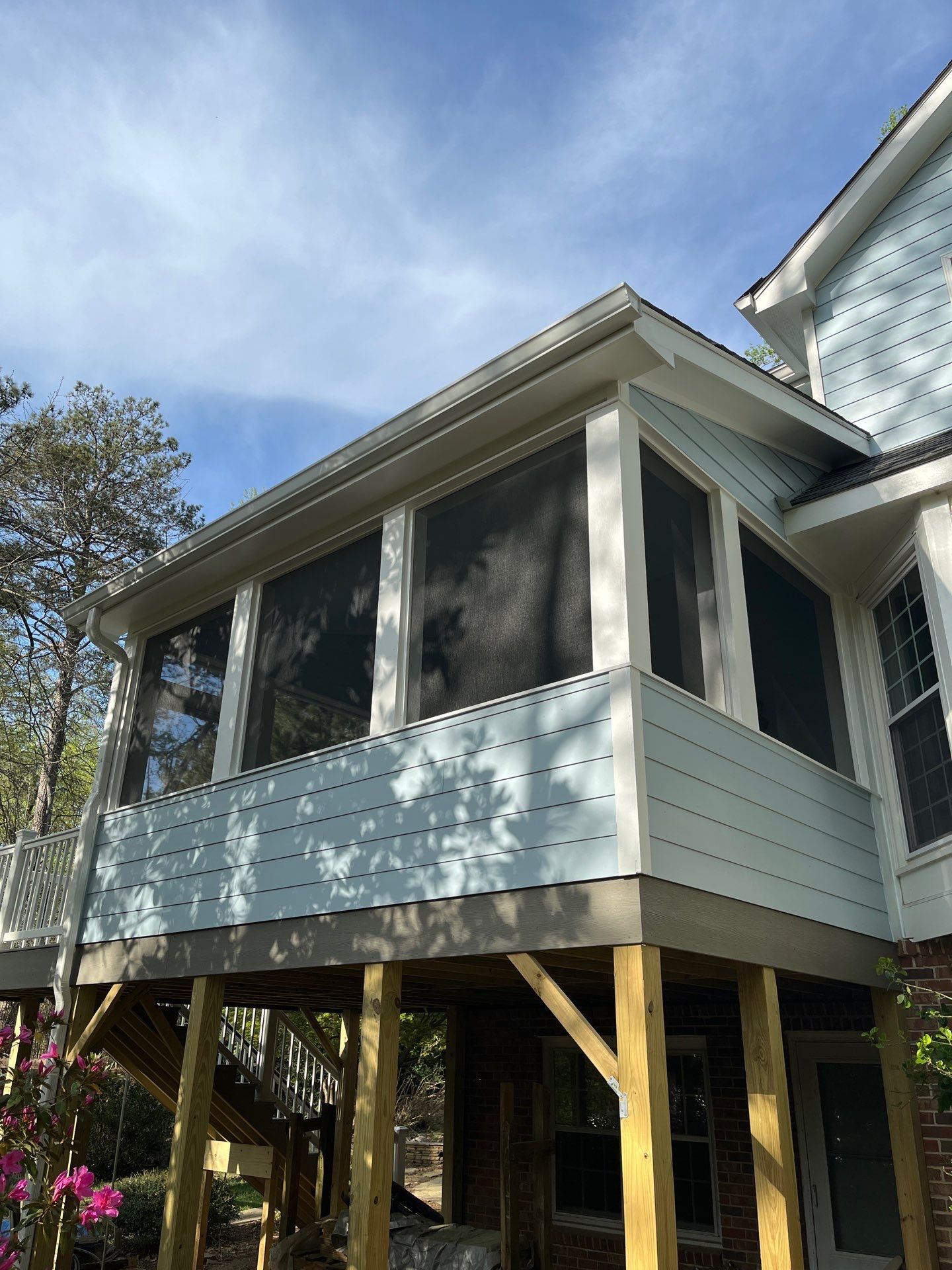 Trex Deck Build and Screen Porch Installation in Duluth, GA by Nelson Exteriors