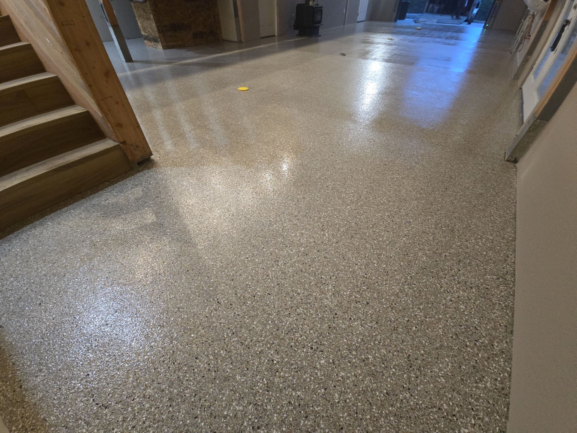 Indoor Space Transformation using Claystone Hybrid by Croc Coatings, LLC