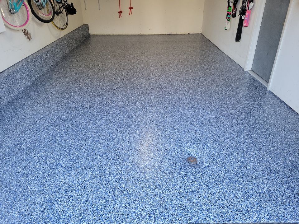 1-Car Penntek Garage Floor in Orbit by Spectrum Painting, LLC