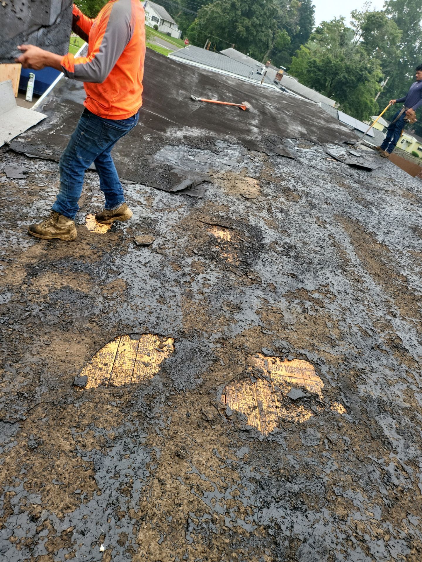 Residential Roofing Installation using Owens Corning TruDefinition Duration AR - Estate Gray by A Plus Exterior