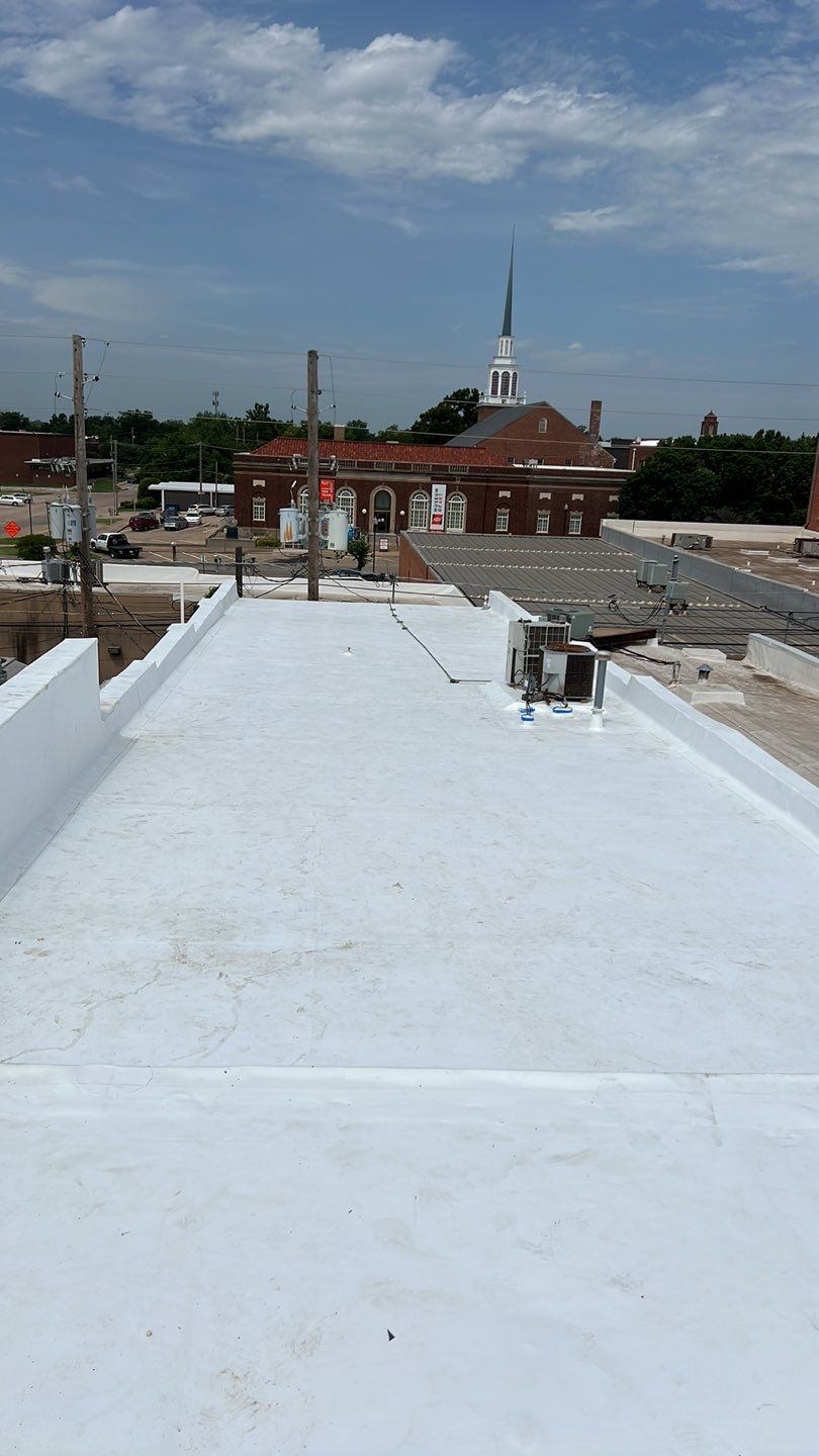Commercial Roofing Installation using GAF by Frontline Roofing and Construction