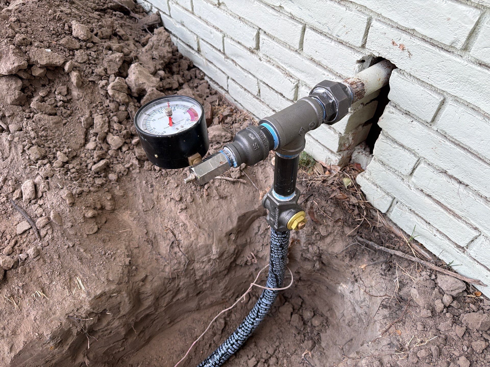 Exterior Gas Line Replacement and Pressure Test in Bryan by 4L Contracting LLC